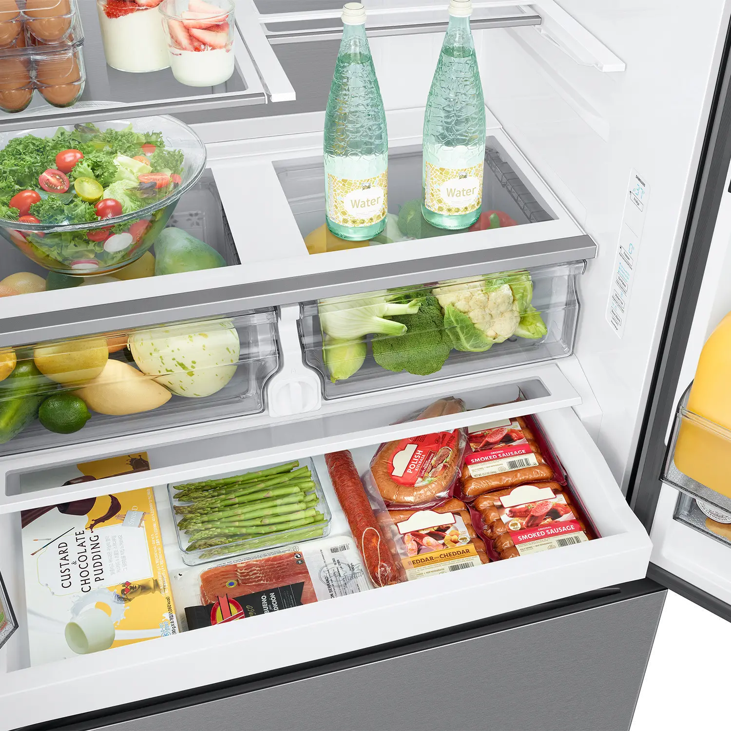 RF27CG5400SR Samsung 26 cu ft Mega Capacity French Door Refrigerator - Counter Depth Stainless Steel-9