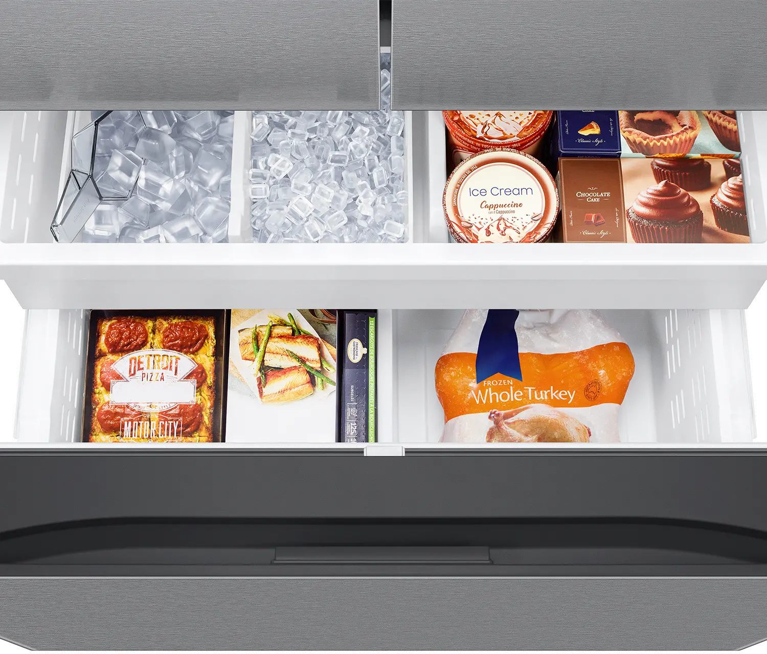 RF27CG5400SR Samsung 26 cu ft Mega Capacity French Door Refrigerator - Counter Depth Stainless Steel-11