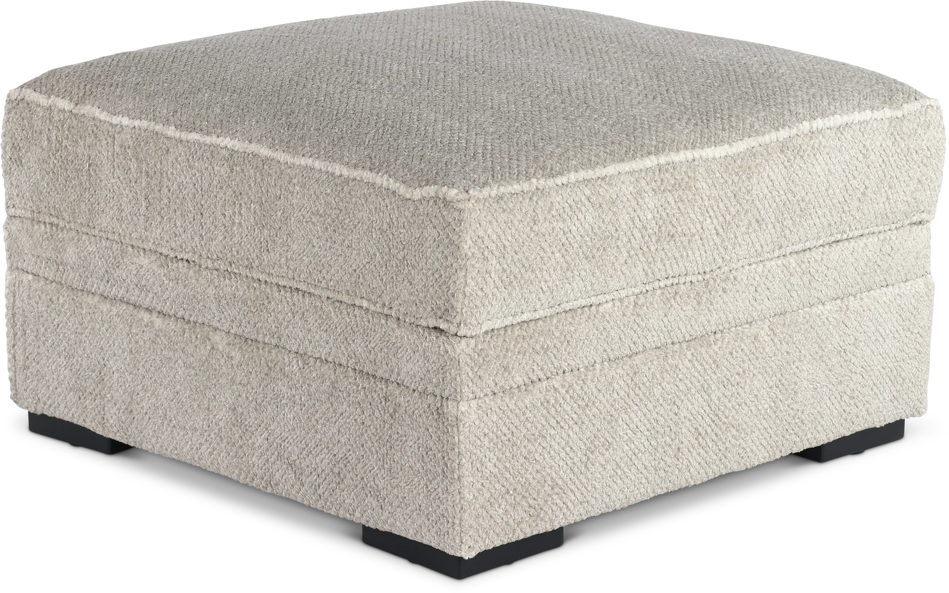 Calnita Sisal Beige Storage Ottoman-1
