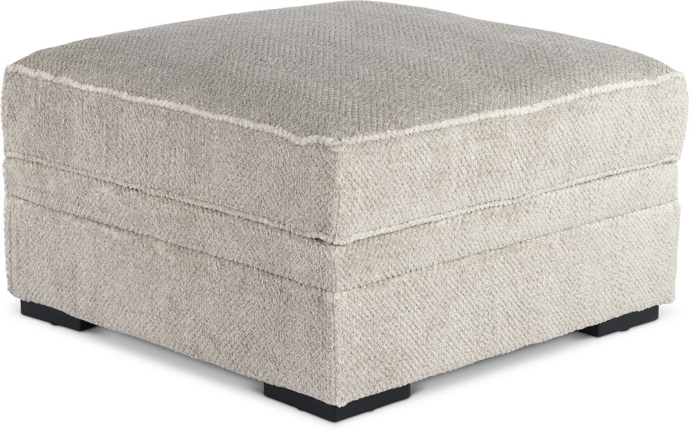 Calnita Sisal Beige Storage Ottoman