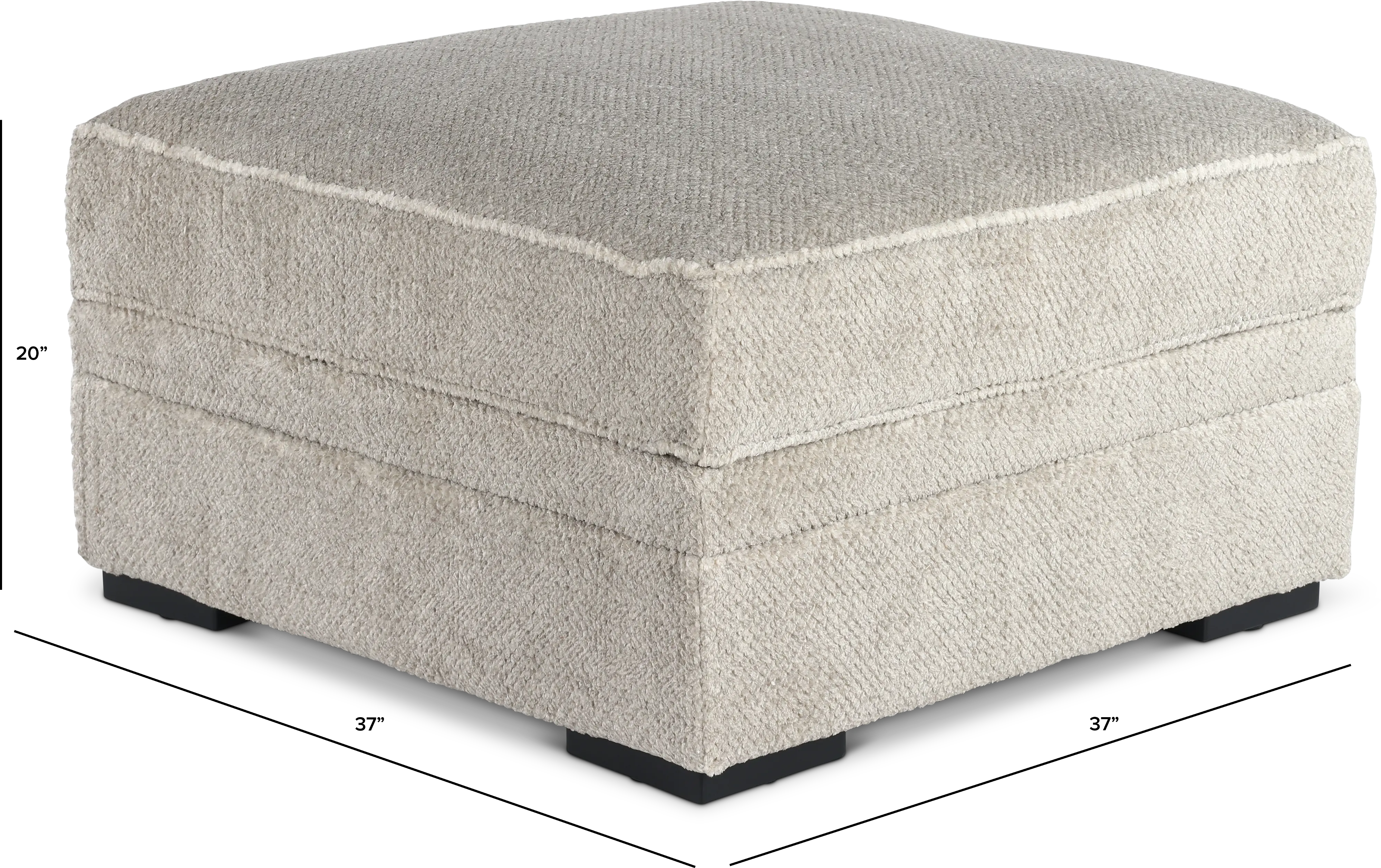 Calnita Sisal Beige Storage Ottoman-3