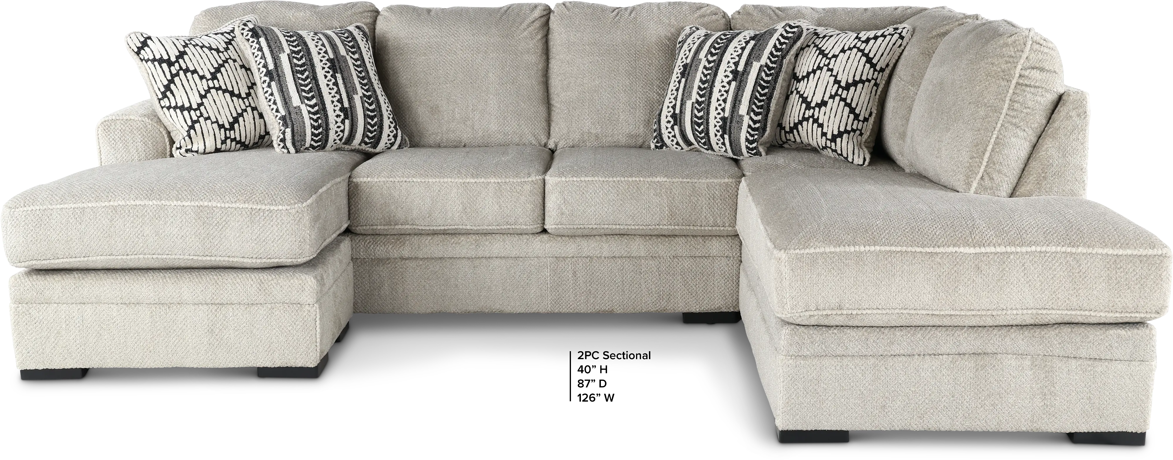 Calnita Sisal Beige 2 Piece Sectional-3