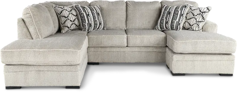 Calnita Sisal Beige 2 Piece Sectional