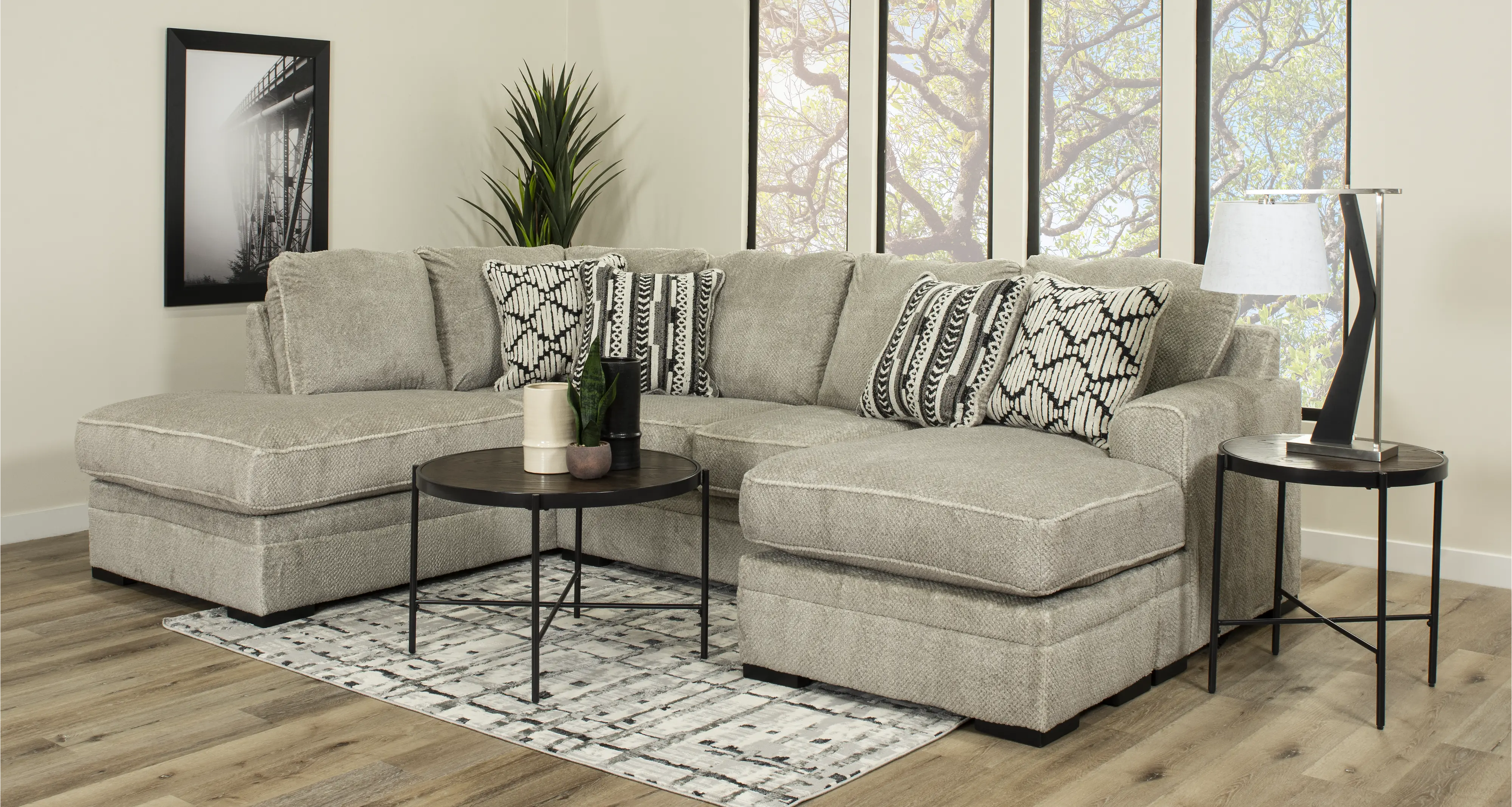 Calnita Sisal Beige 2 Piece Sectional-2