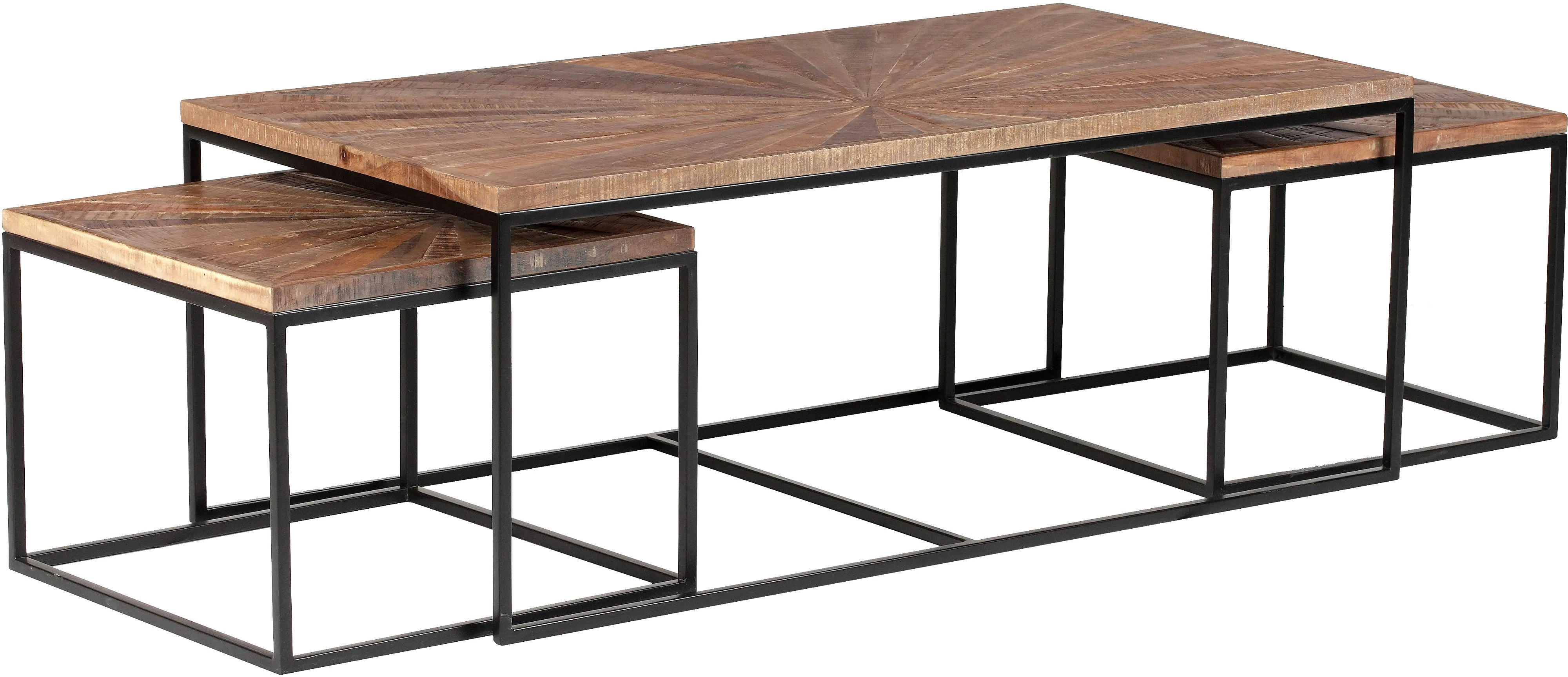 77222 Sunburst Nesting Cocktail Table, Set of 3-3