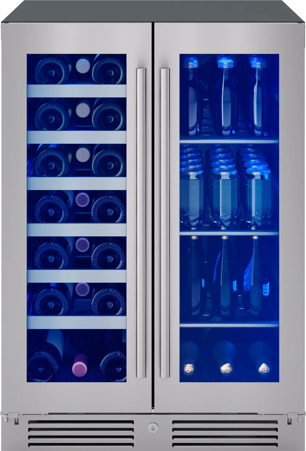 PRWB24C32CG Zephyr Presrv™ French Door Dual Zone Wine & Beverage Cooler-1