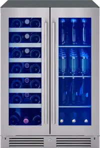 PRWB24C32CG Zephyr Presrv™ French Door Dual Zone Wine & Beverage Cooler