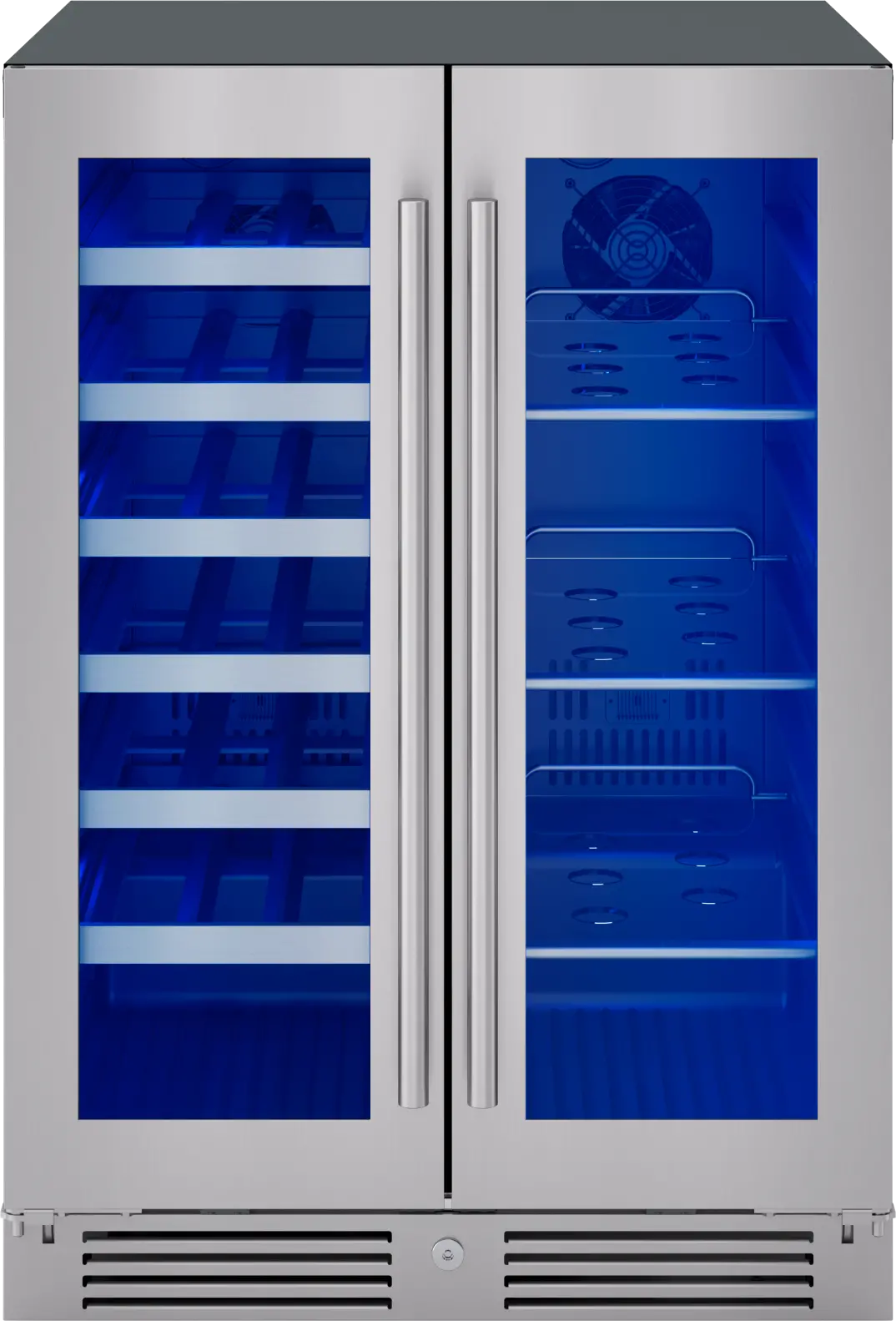 PRWB24C32CG Zephyr Presrv™ French Door Dual Zone Wine & Beverage Cooler-3