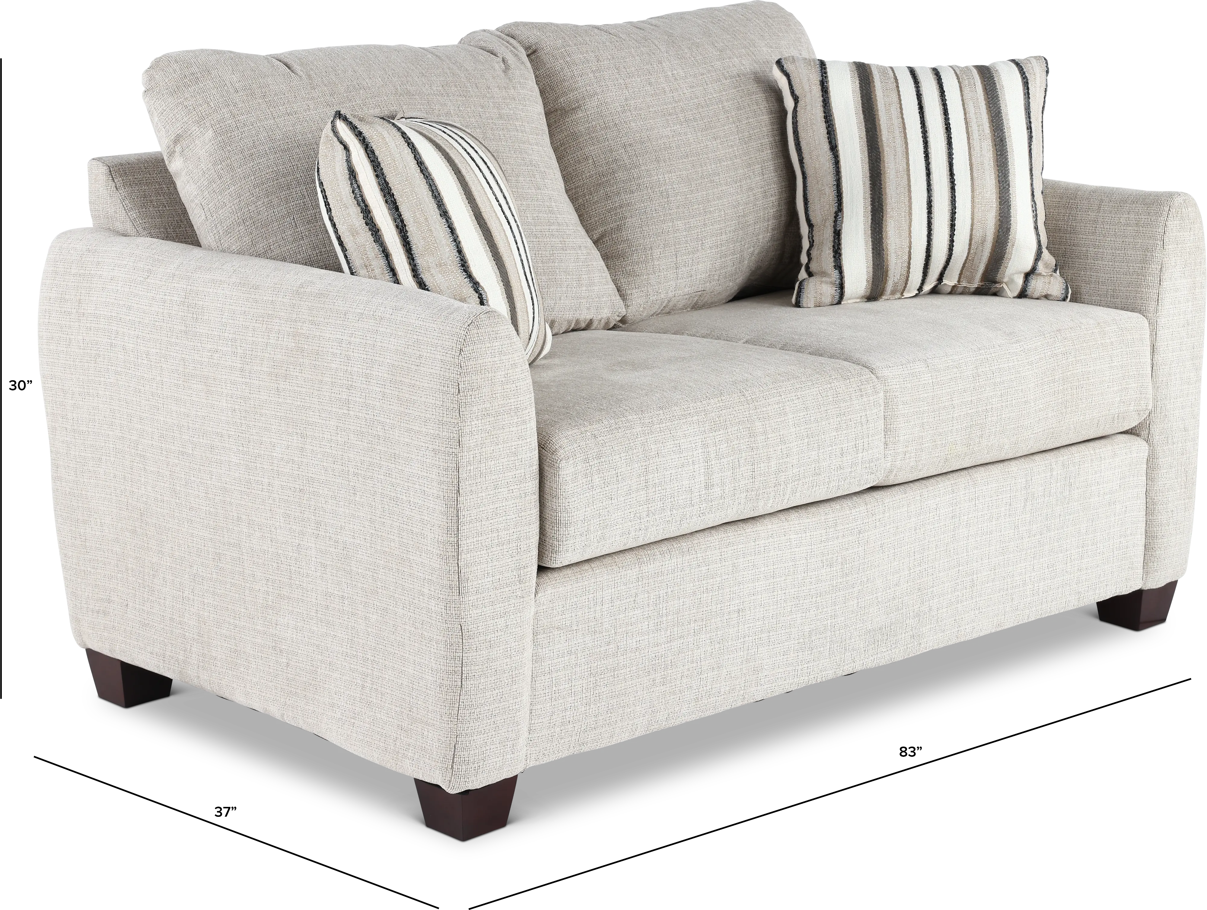 NALIA/FOSSIL/LOVE Nalia Light Beige Loveseat-3