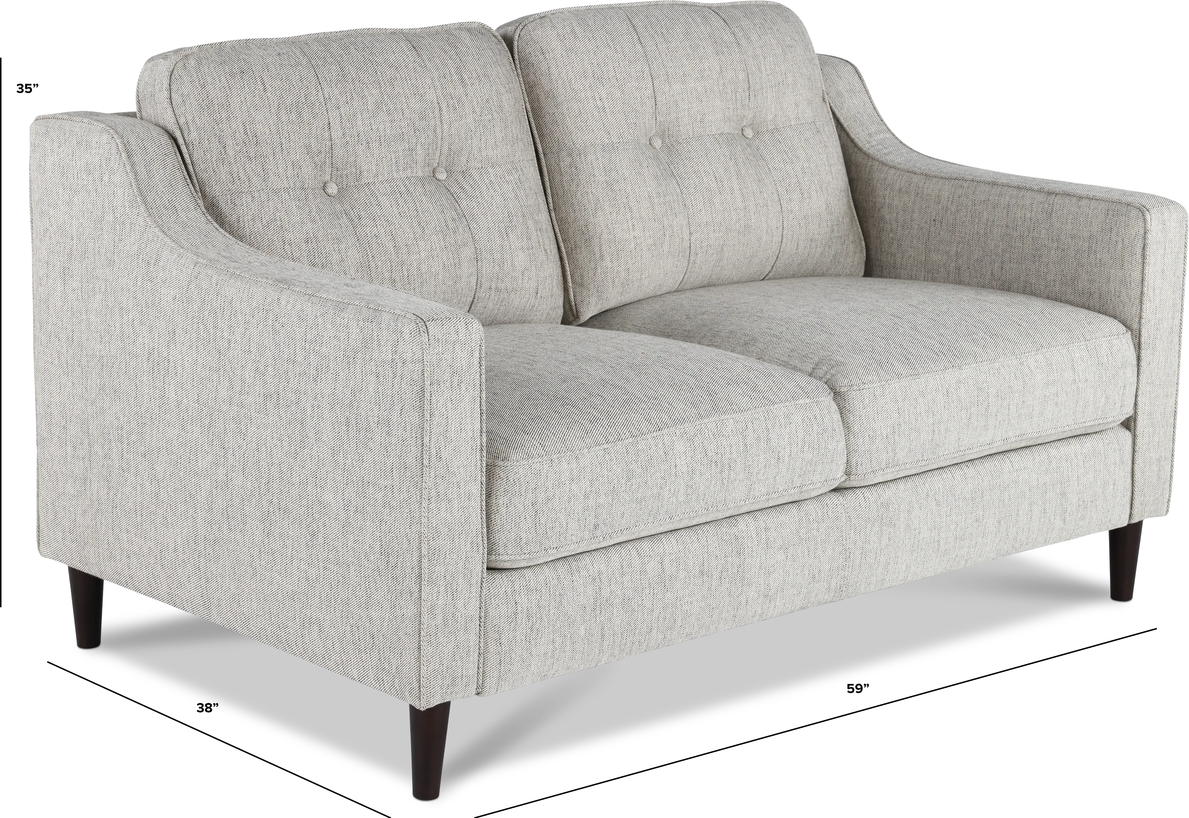 Tina Gray Loveseat-3