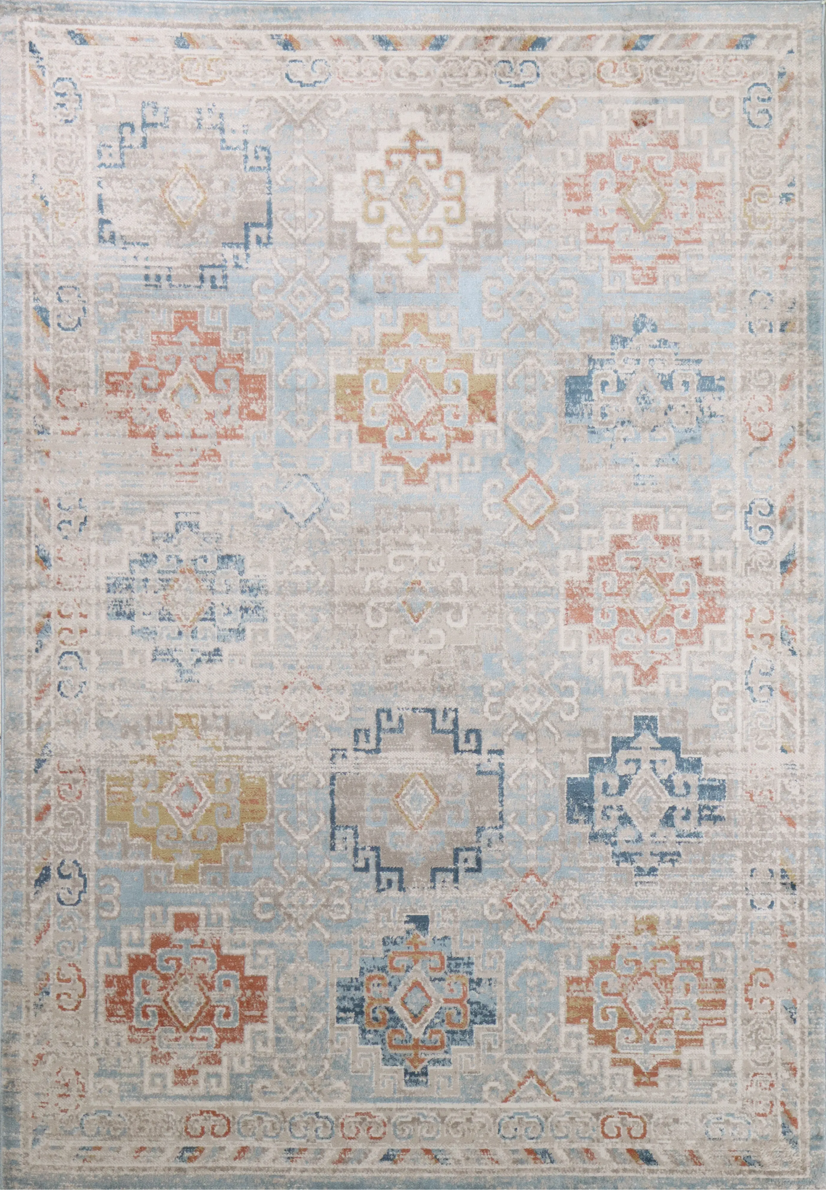 A181-MULTI-4X6-ASH301 Ashland 4 x 6 Bernard Multicolor Rug-1