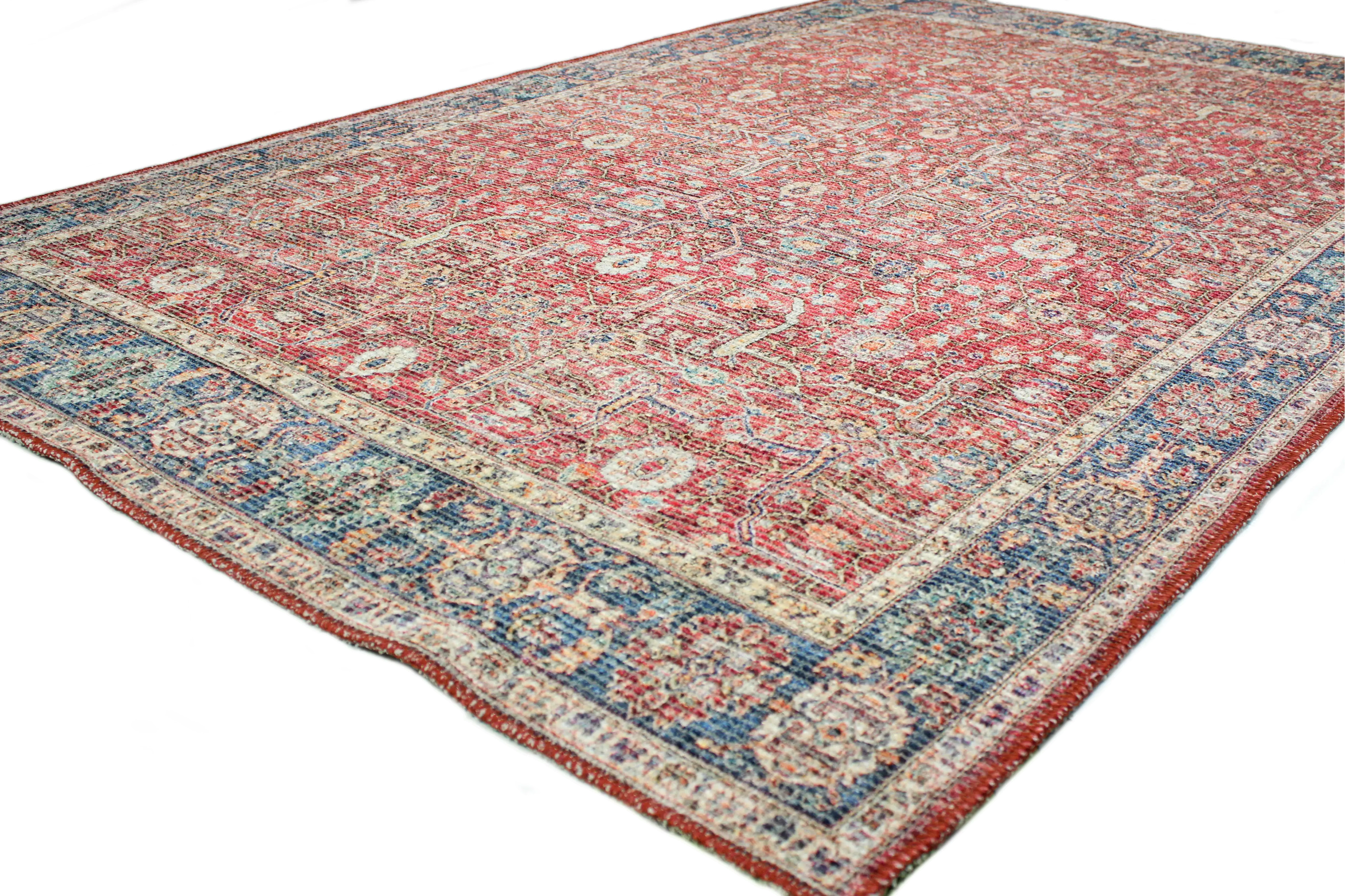 I166-RED-5X7.6-NH210 Impressions 5 x 8 Zulema Red Area Rug-2