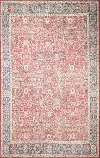 I166-RED-8X10-NH210 Impressions 8 x 10 Zulema Red Area Rug