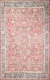 I166-RED-9X12-NH210 Impressions 9 x 12 Zulema Red Area Rug