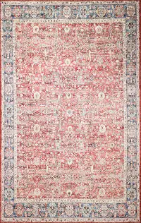 I166-RED-9X12-NH210 Impressions 9 x 12 Zulema Red Area Rug