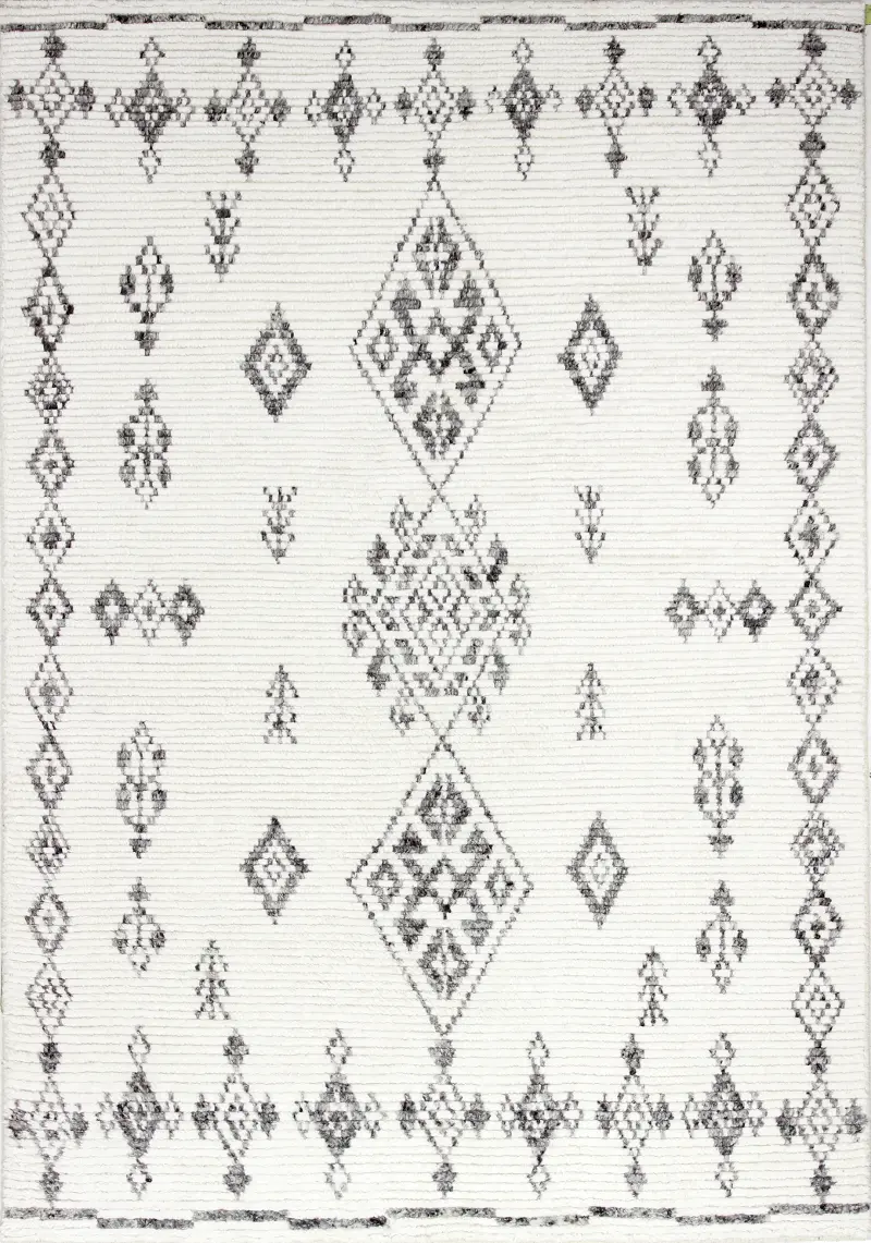 Marrakesh 4 x 6 July Ivory Wool Area Rug