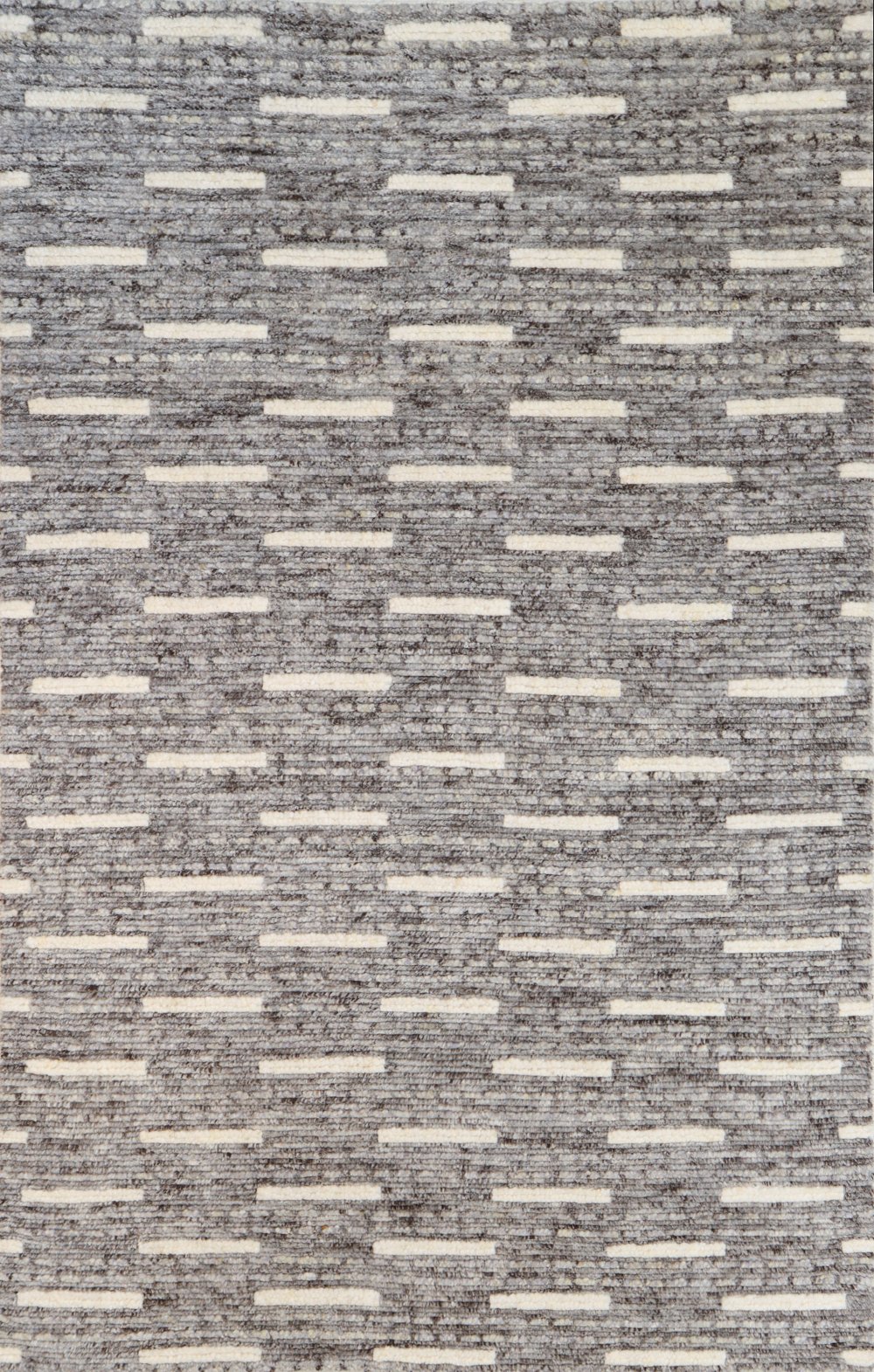 Jedediah 4 x 6 Wool Hand Knotted Gray Area Rug