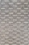 M133-GY-5X7.6-BN25 Jedediah 5 x 8 Wool Hand Knotted Gray Area Rug