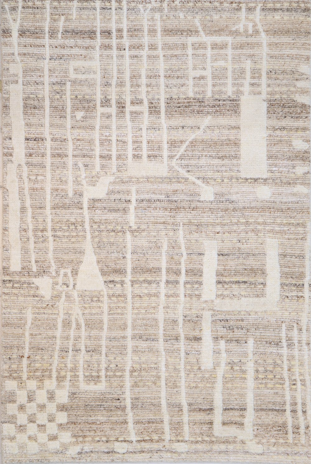 Marrakesh 8 x 10 Jasiah Cream Wool Area Rug