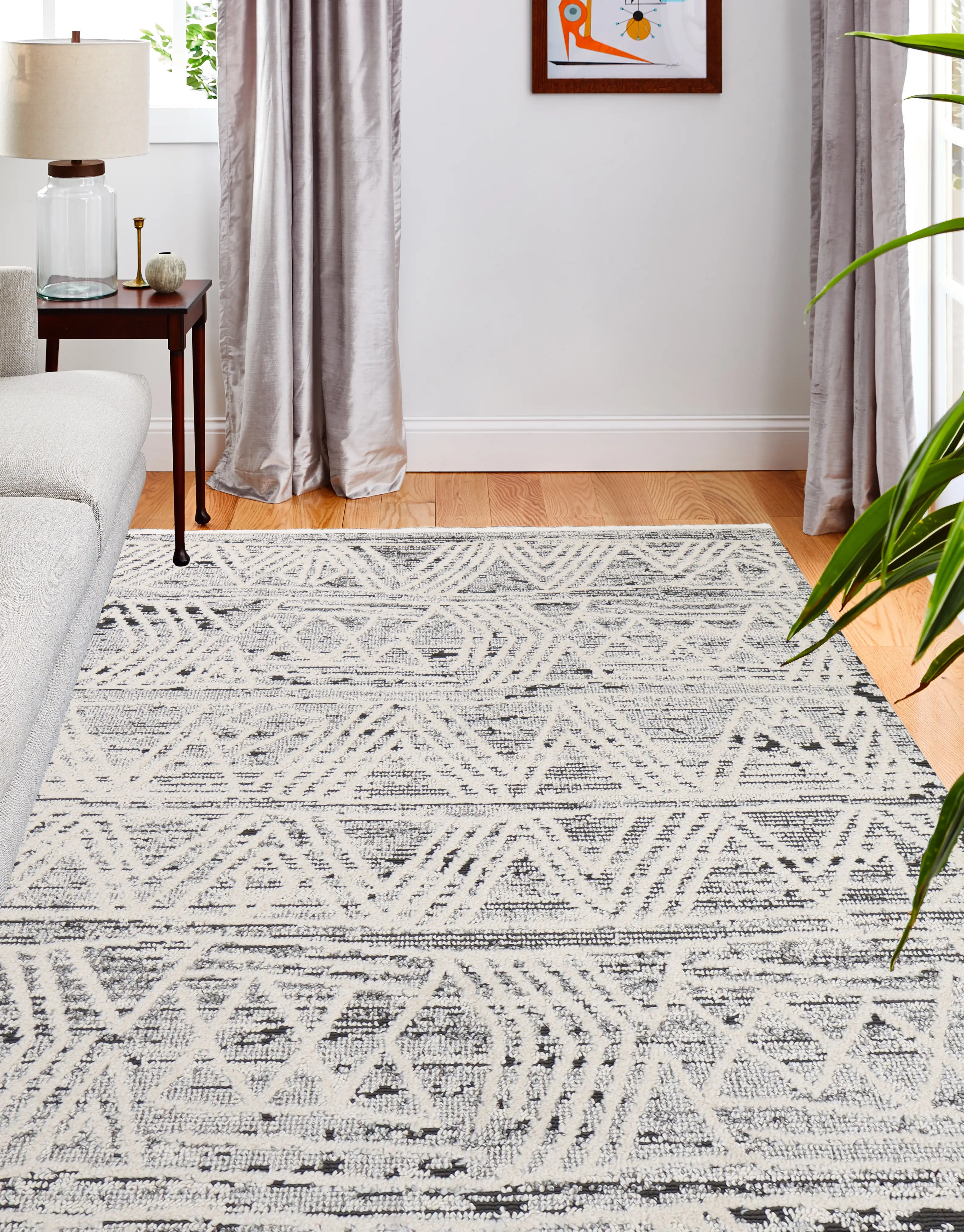 M152-IVCHAR-4X6-MTK202 Montauk 4 x 6 Bryson Gray Area Rug-3