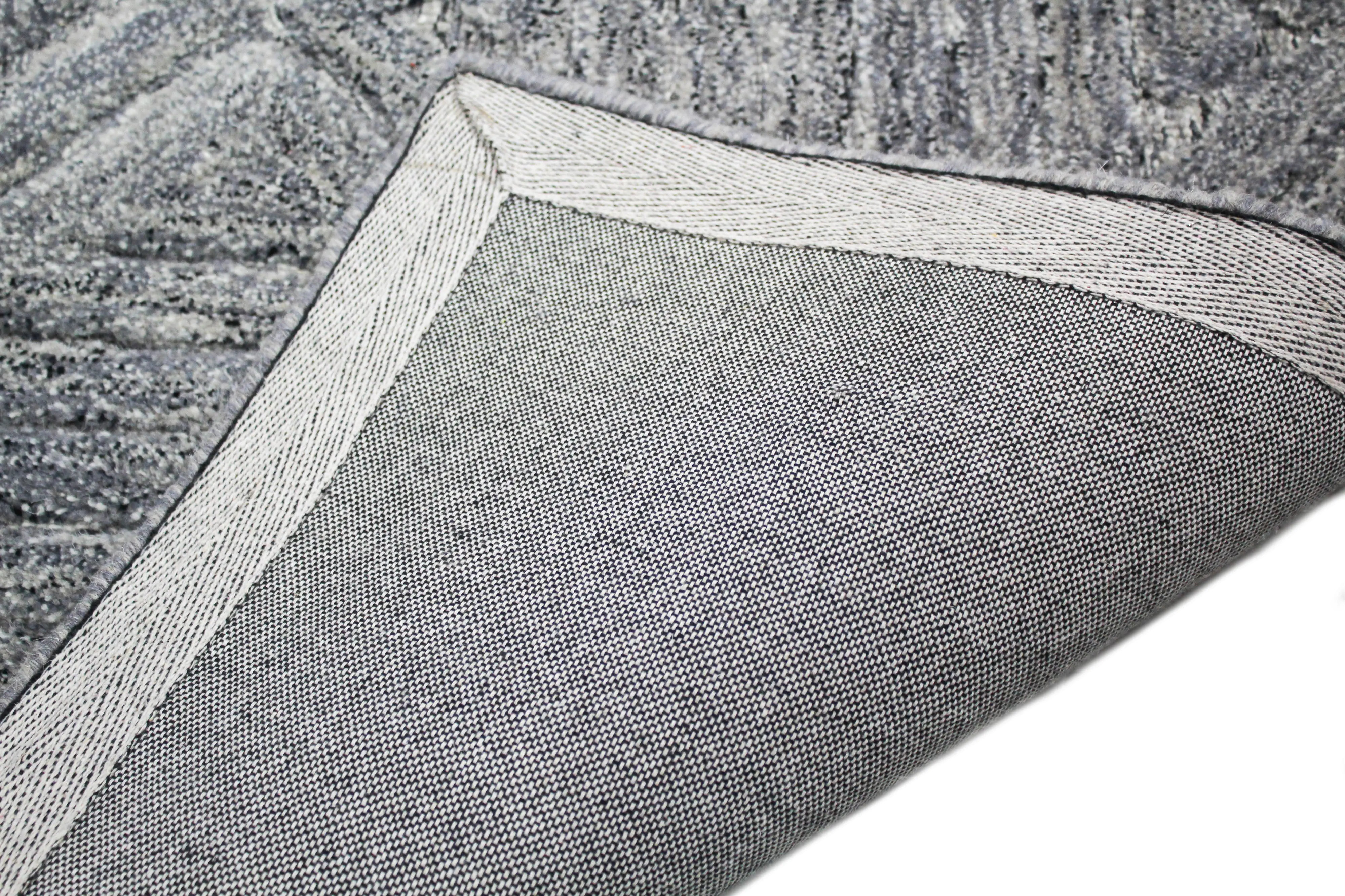 R130-GY-4X6-LC172 Verona 4 x 6 Nayla Gray Wool Area Rug-4