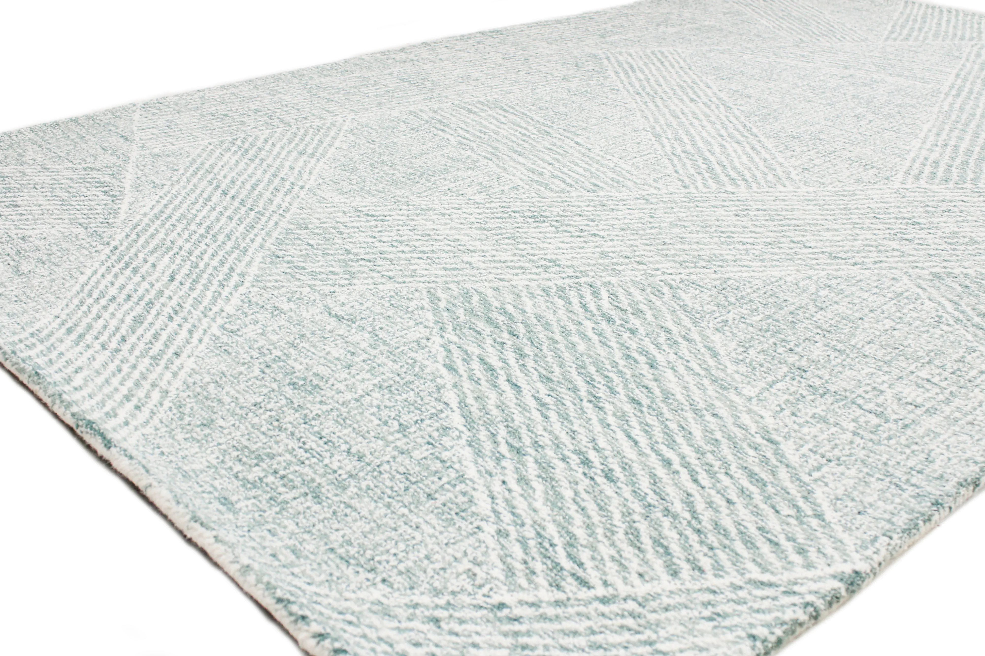 R131-TE-5X7.6-AL120 Valencia Nathanial 5 x 8 Abstract Teal Area Rug-1