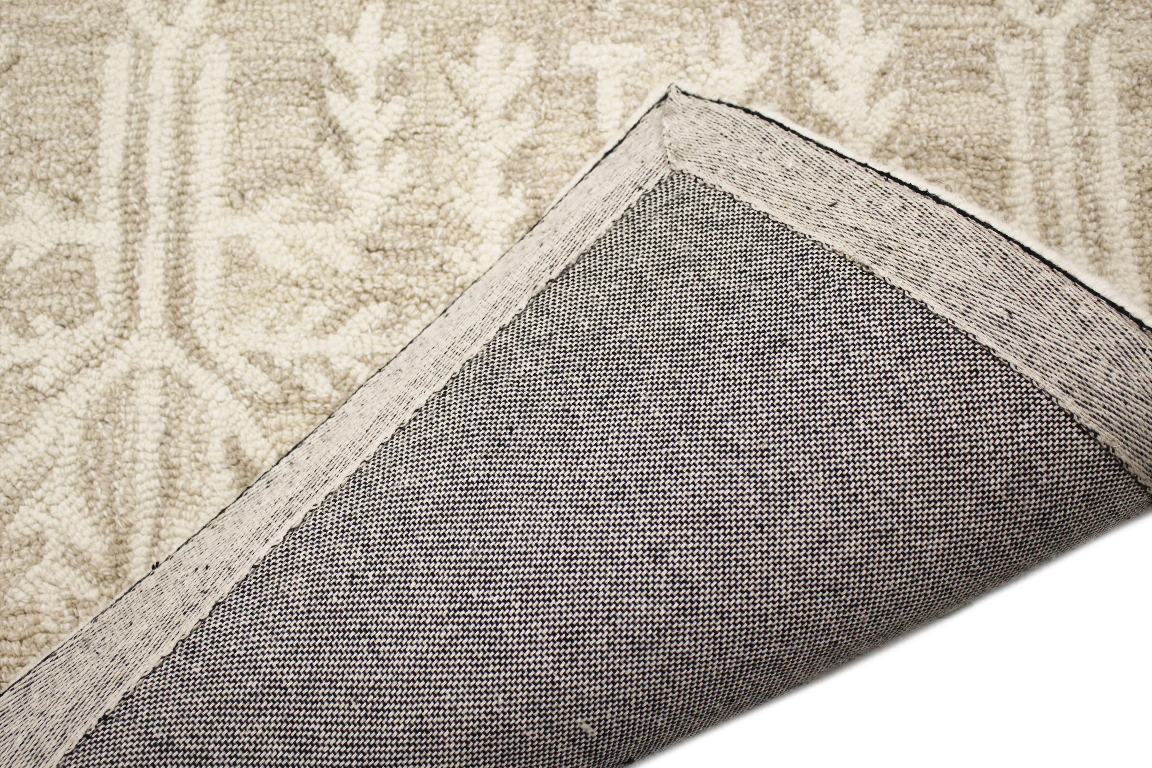 R131-BE-5X7.6-AL133 Valencia Novalee 5 x 8 Beige Wool Hand Tufted Area Rug-4
