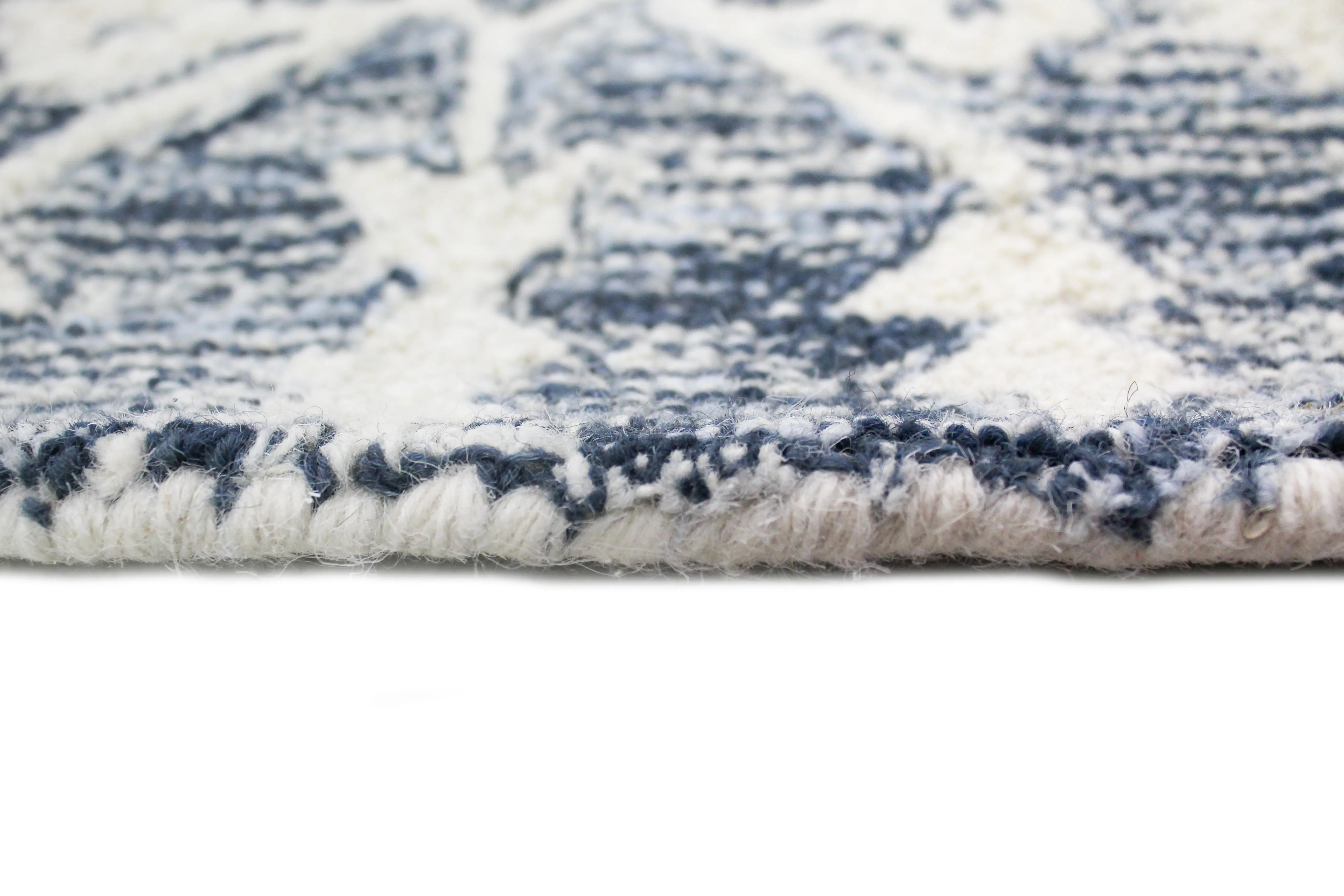 R131-DEN-2.6X8-AL133 Valencia Novalee Blue Wool Hand Tufted Runner Rug-6