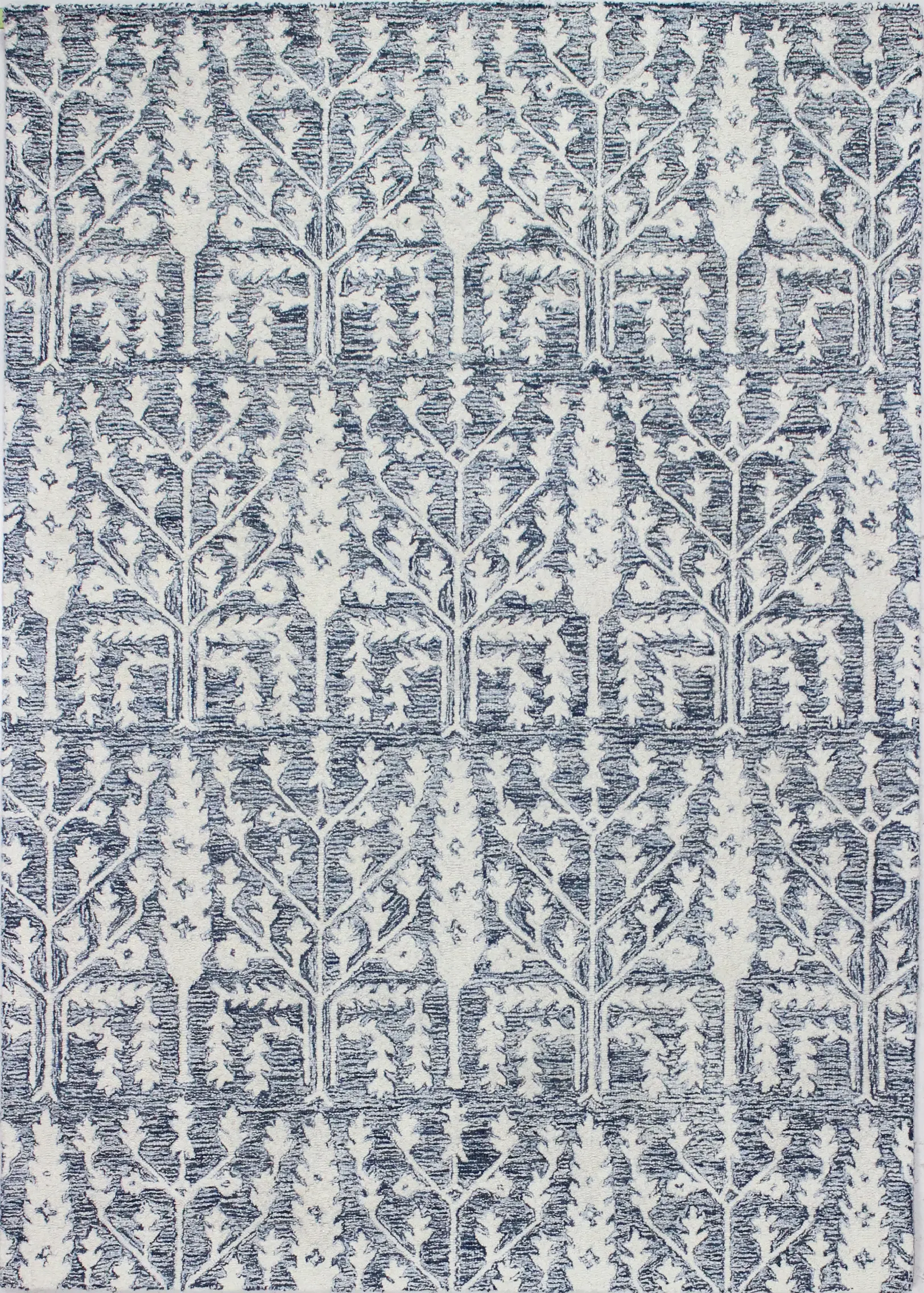 R131-DEN-4X6-AL133 Valencia Novalee 4 x 6 Blue Wool Hand Tufted Area Rug-1