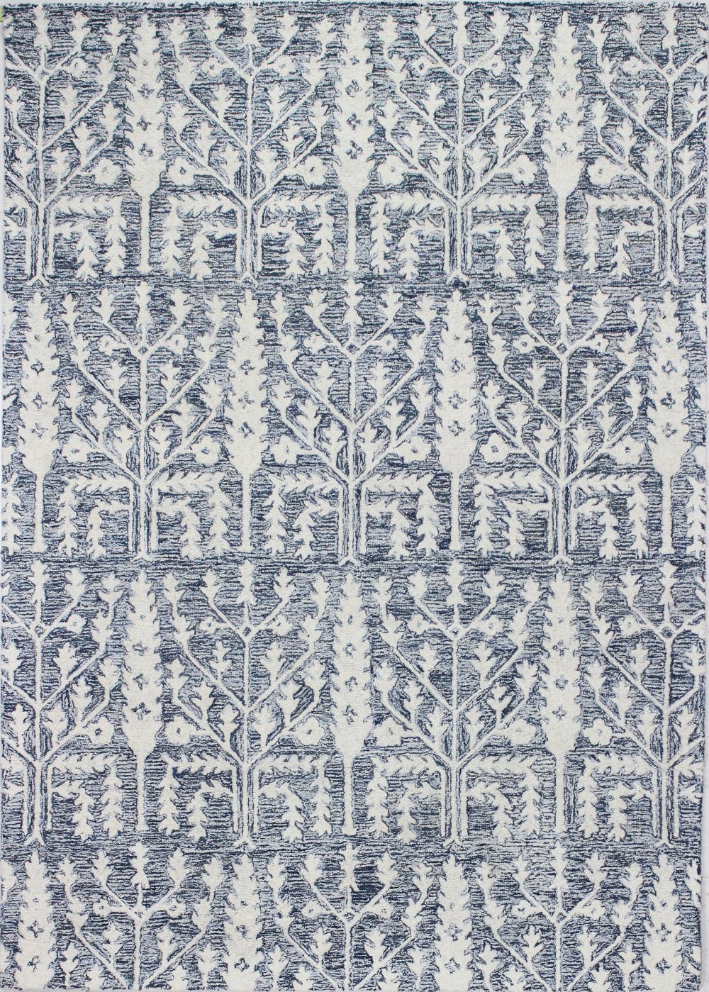 Valencia Novalee 8 x 10 Blue Wool Hand Tufted Area Rug