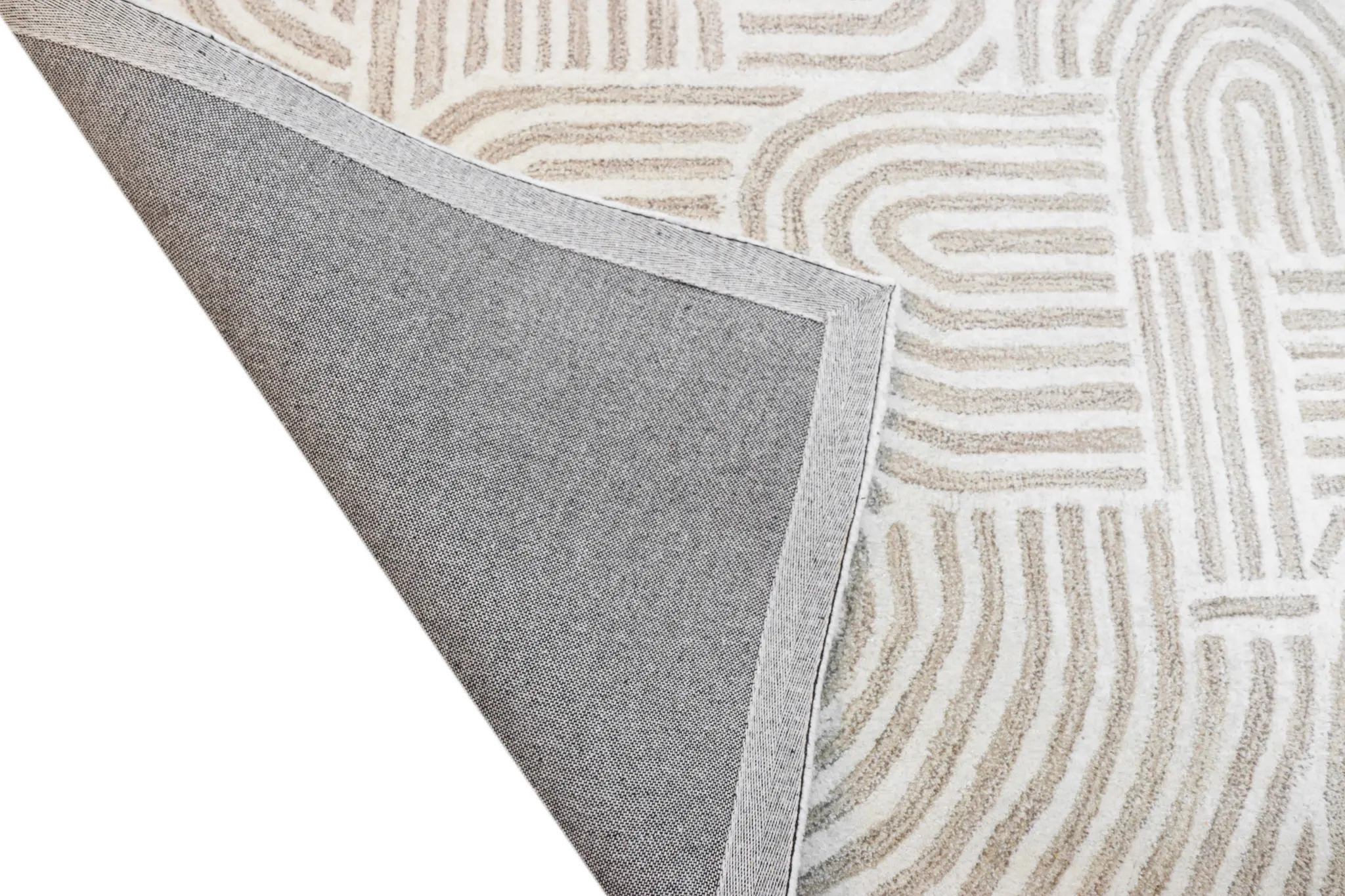 S185-BE-8X10-ST283 Chelsea Trenton 8 x 10 Beige Wool Hand Tufted Area Rug-4