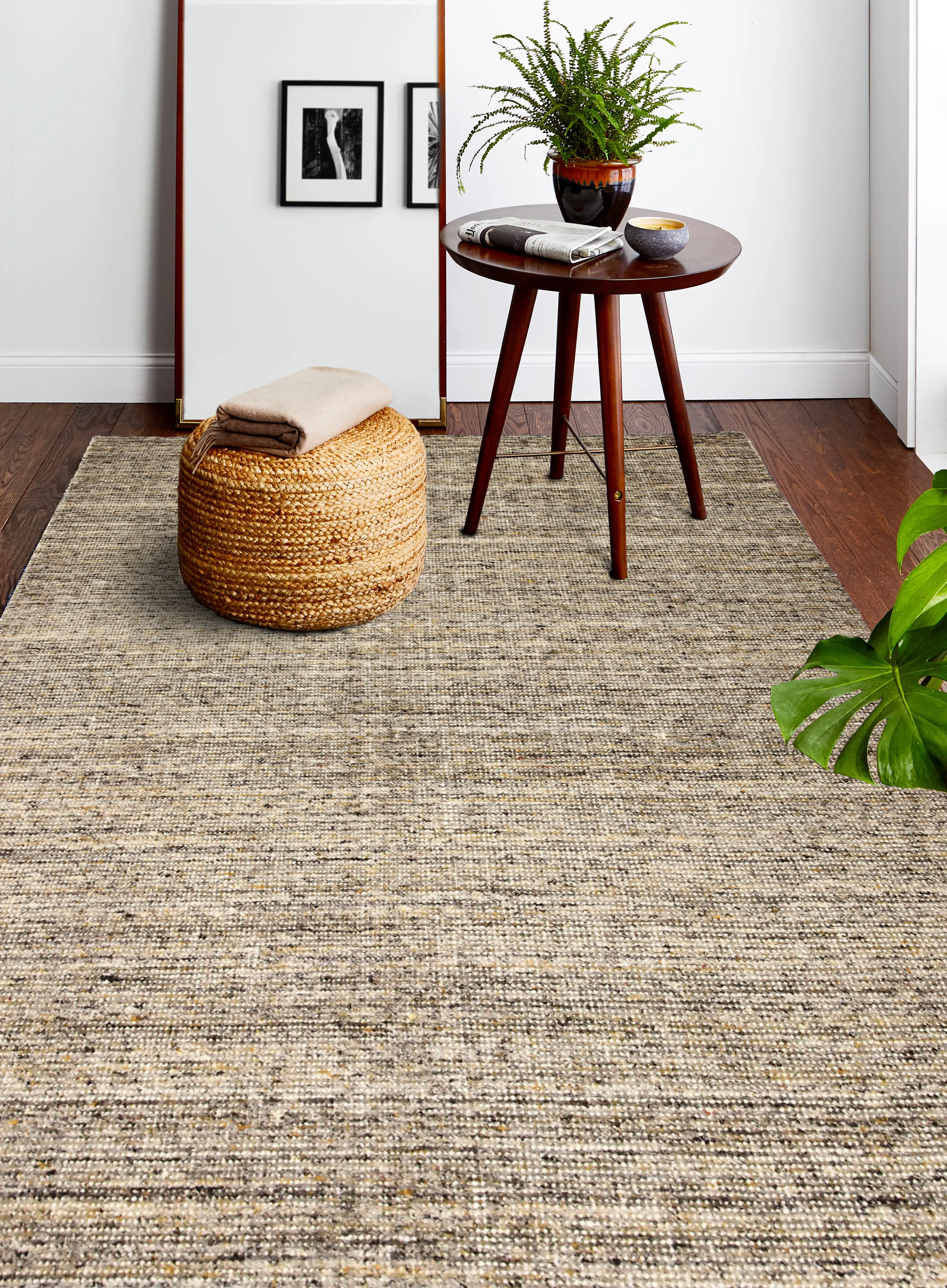 S230-TA-2X3-SAV4 Savannah Novak 2 x 3 Wool Hand Loomed Taupe Area Rug-3