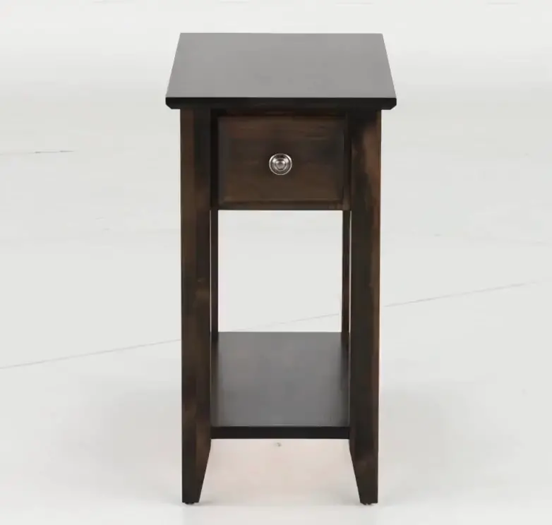 Archbold Dark Brown Chairside Table-12