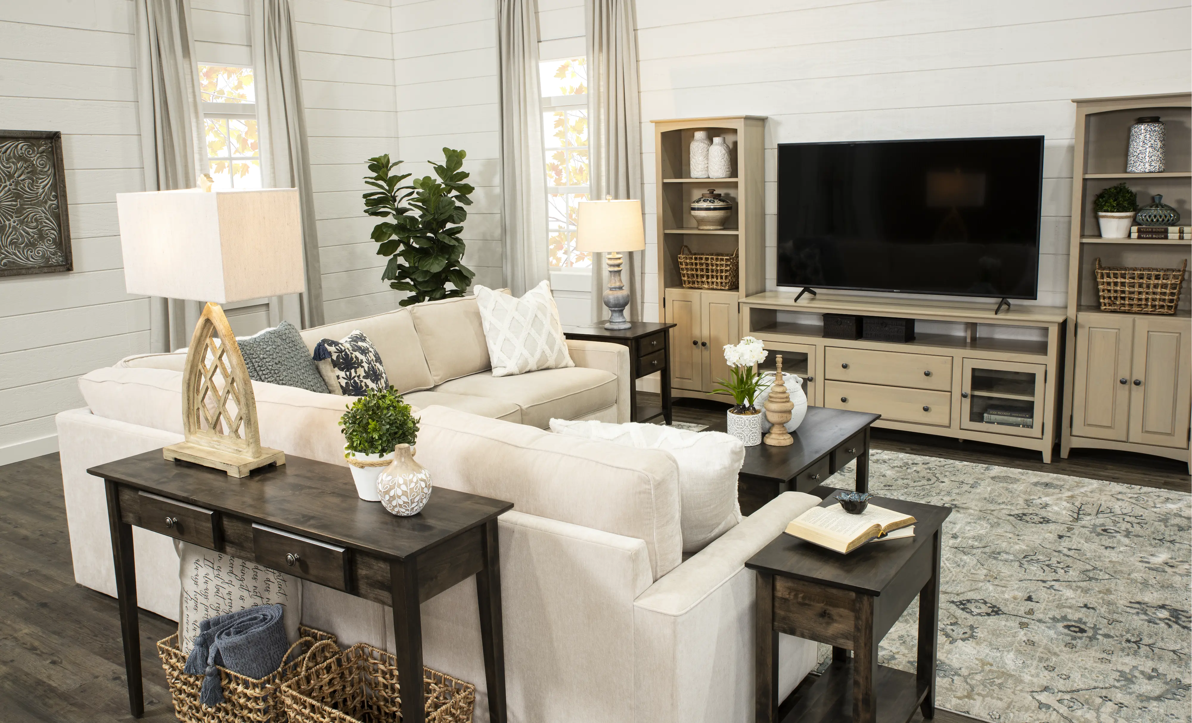 Archbold Dark Brown Chairside Table-4