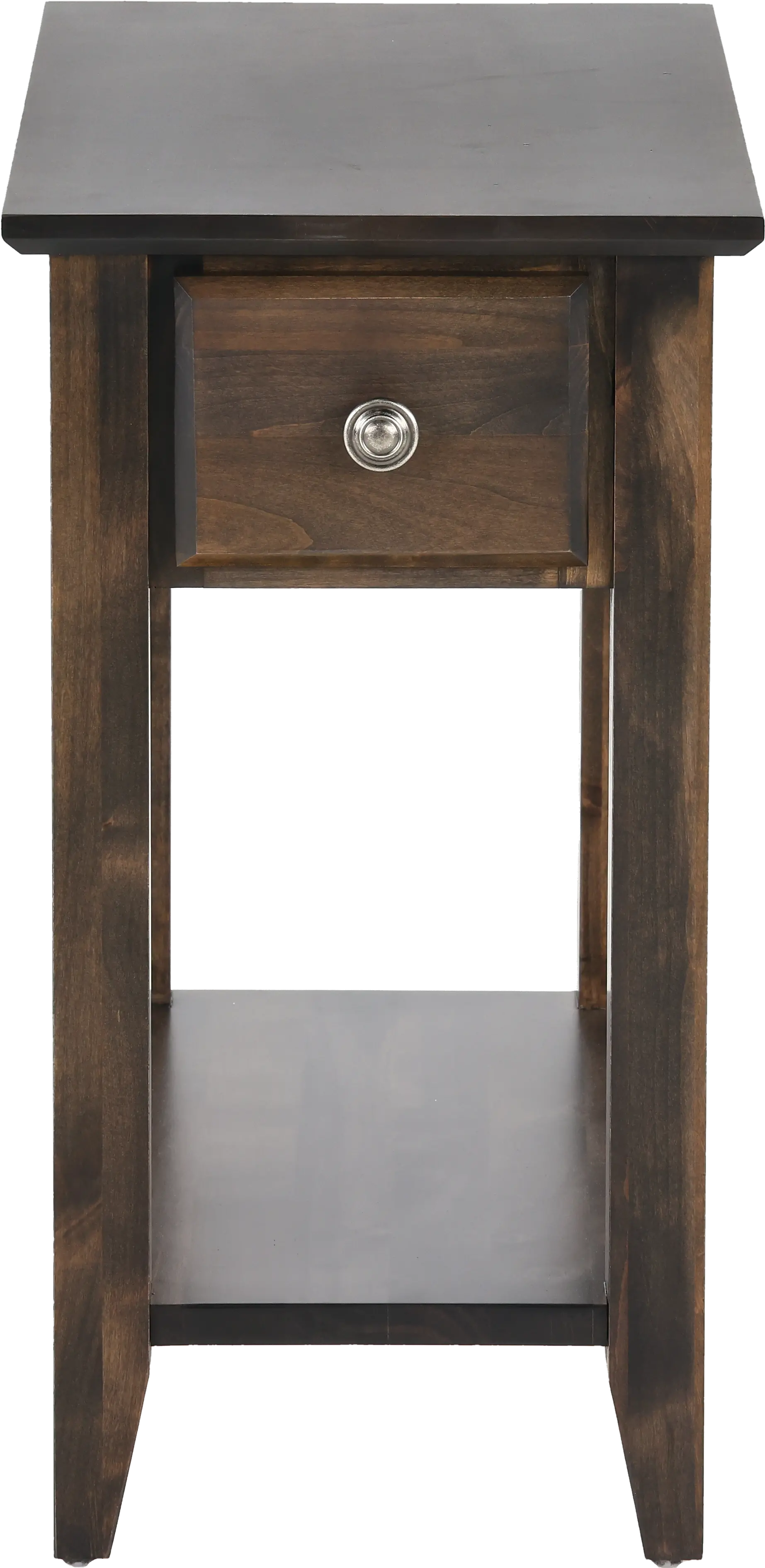 Archbold Dark Brown Chairside Table-7
