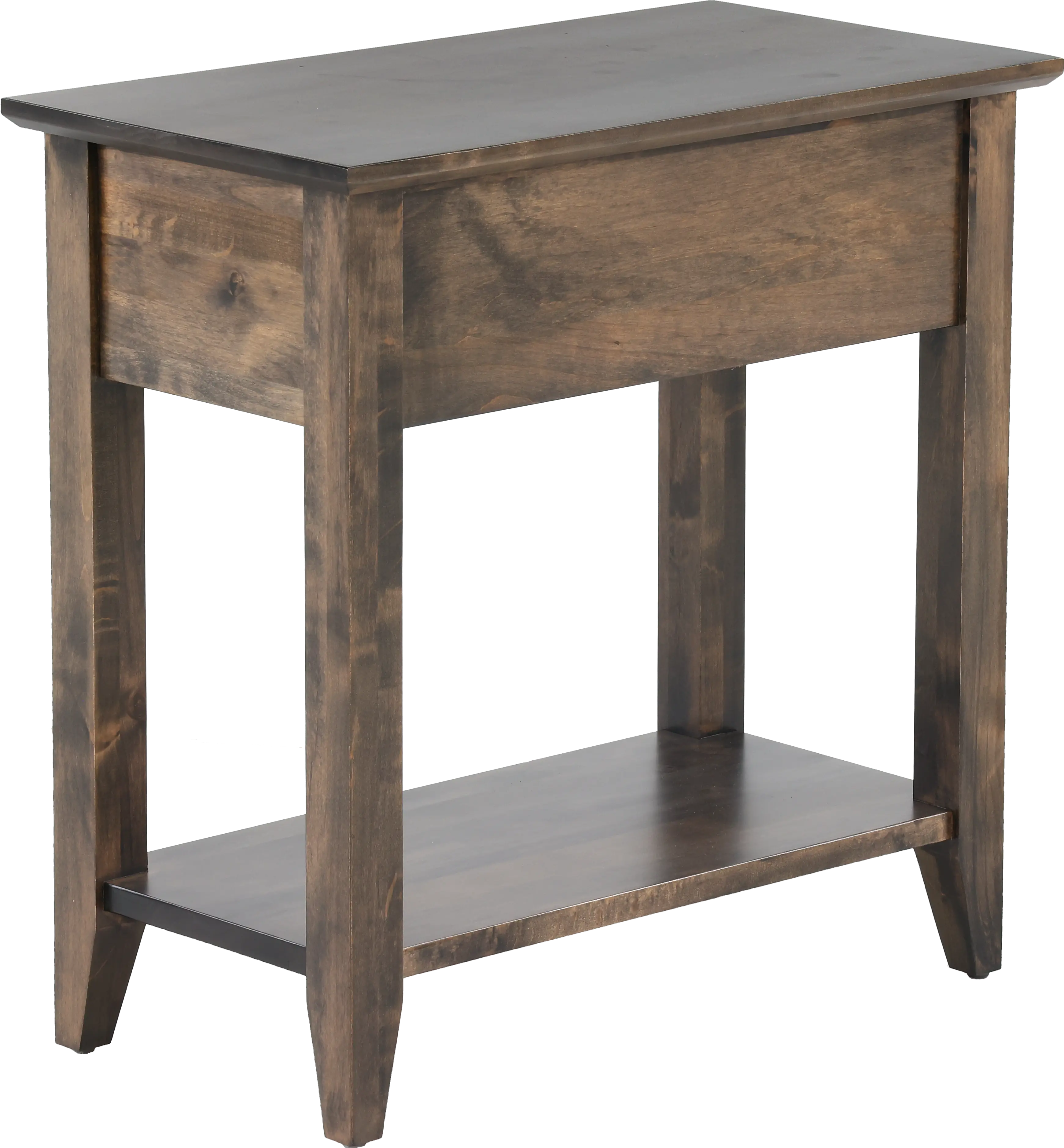 Archbold Dark Brown Chairside Table-8