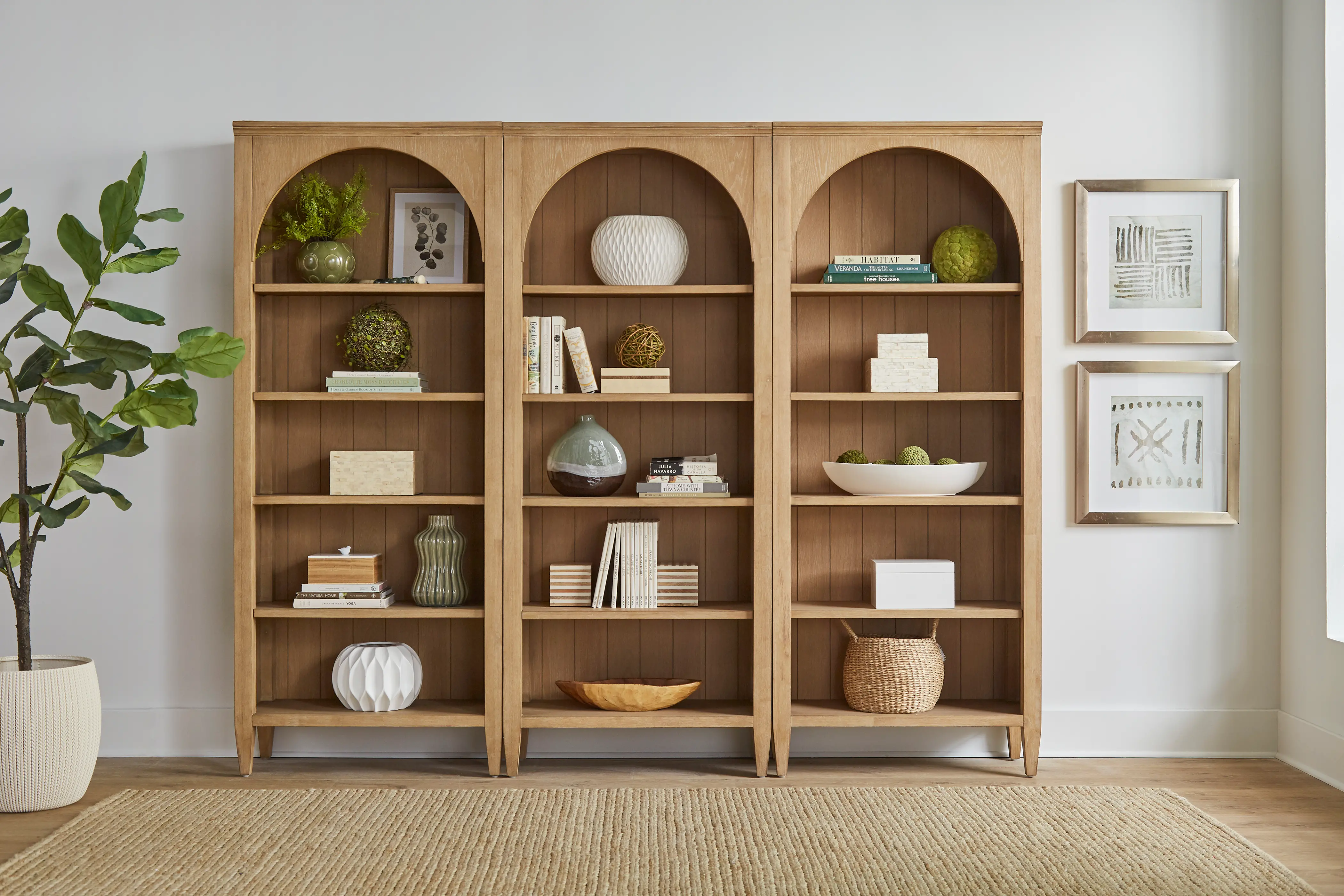 Laurel Natural Oak Bookcase-8
