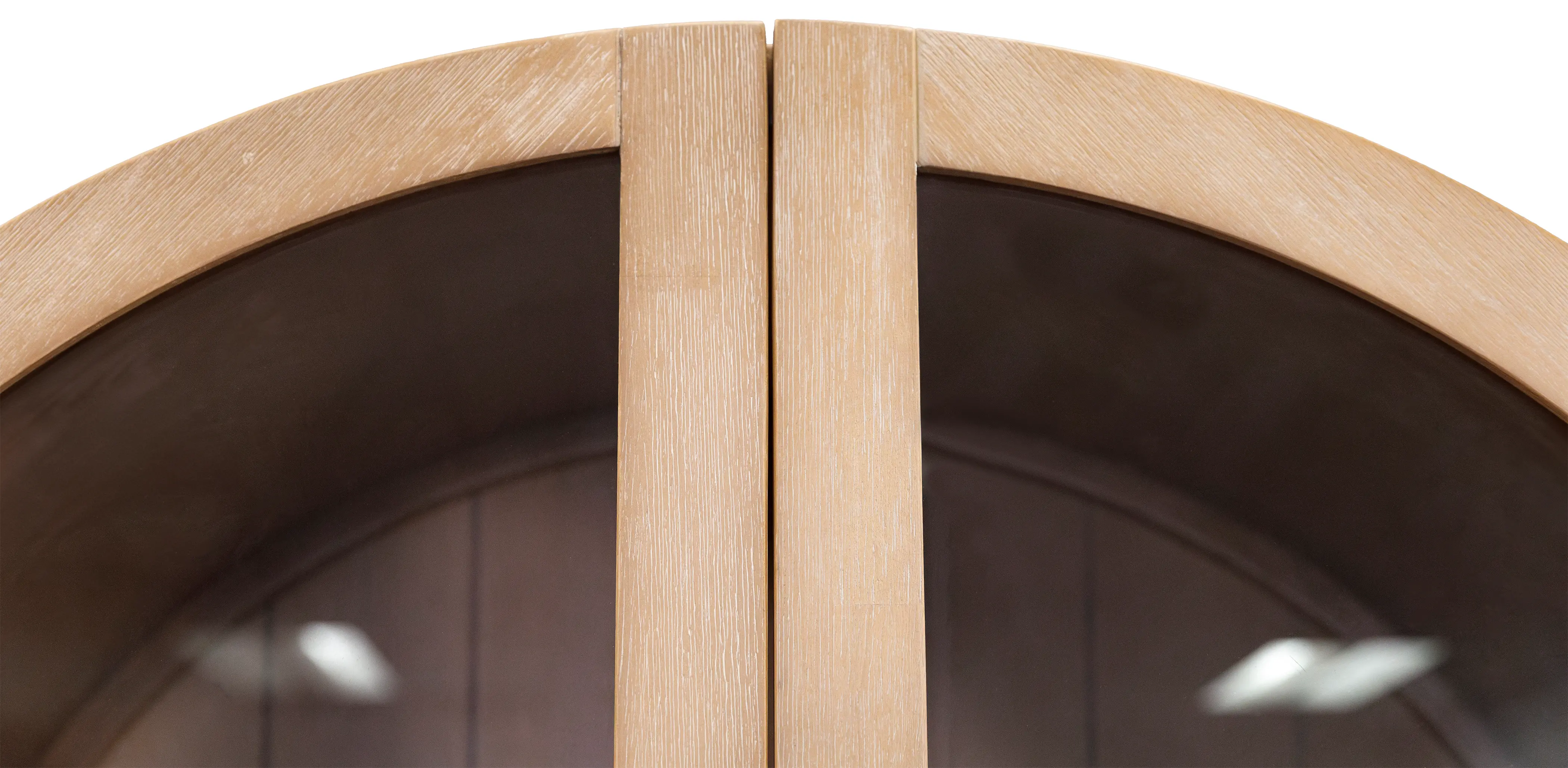 Laurel Natural Oak Arched Display Cabinet-6