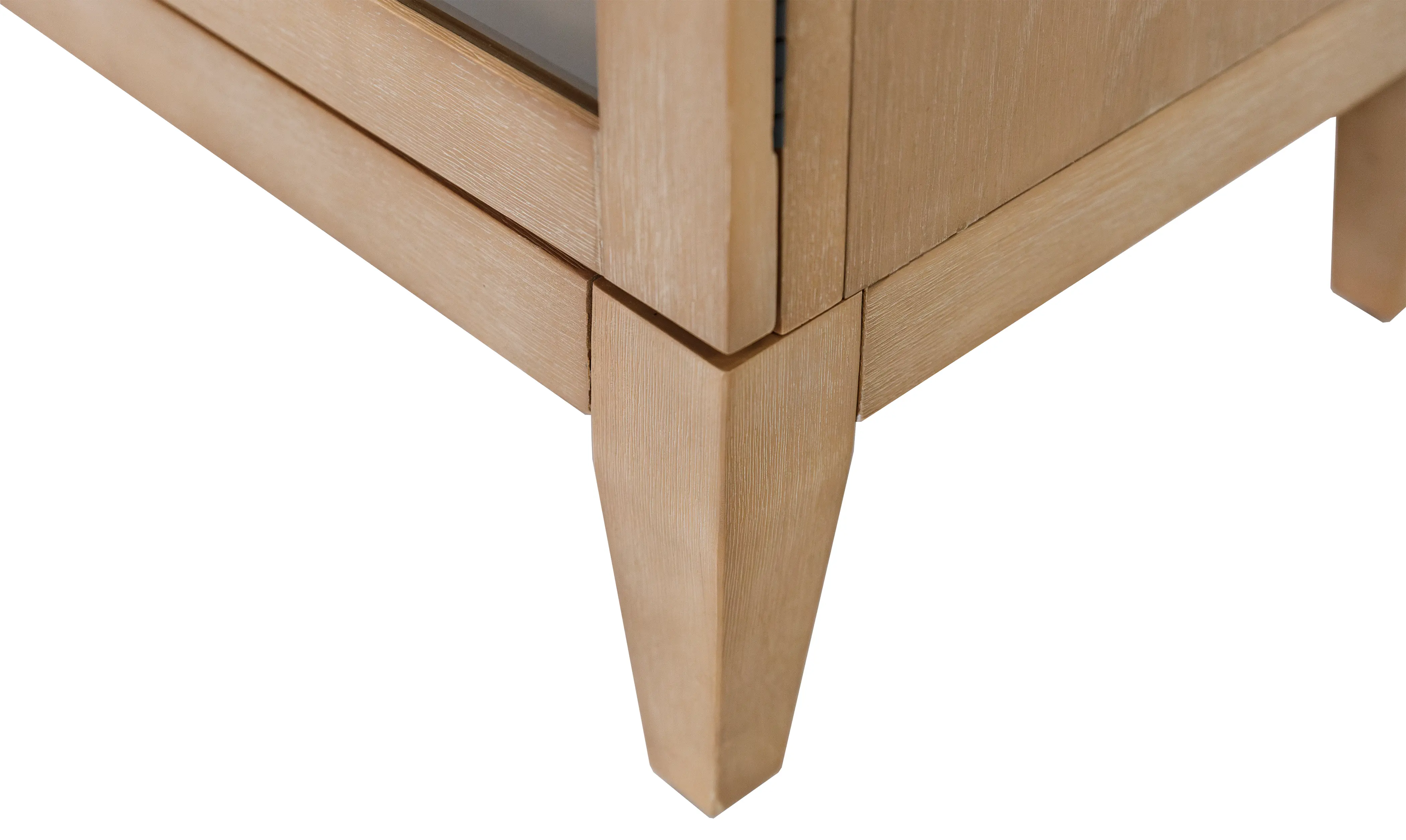 Laurel Natural Oak Arched Display Cabinet-7