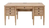 Laurel Natural Oak Half Pedestal Desk