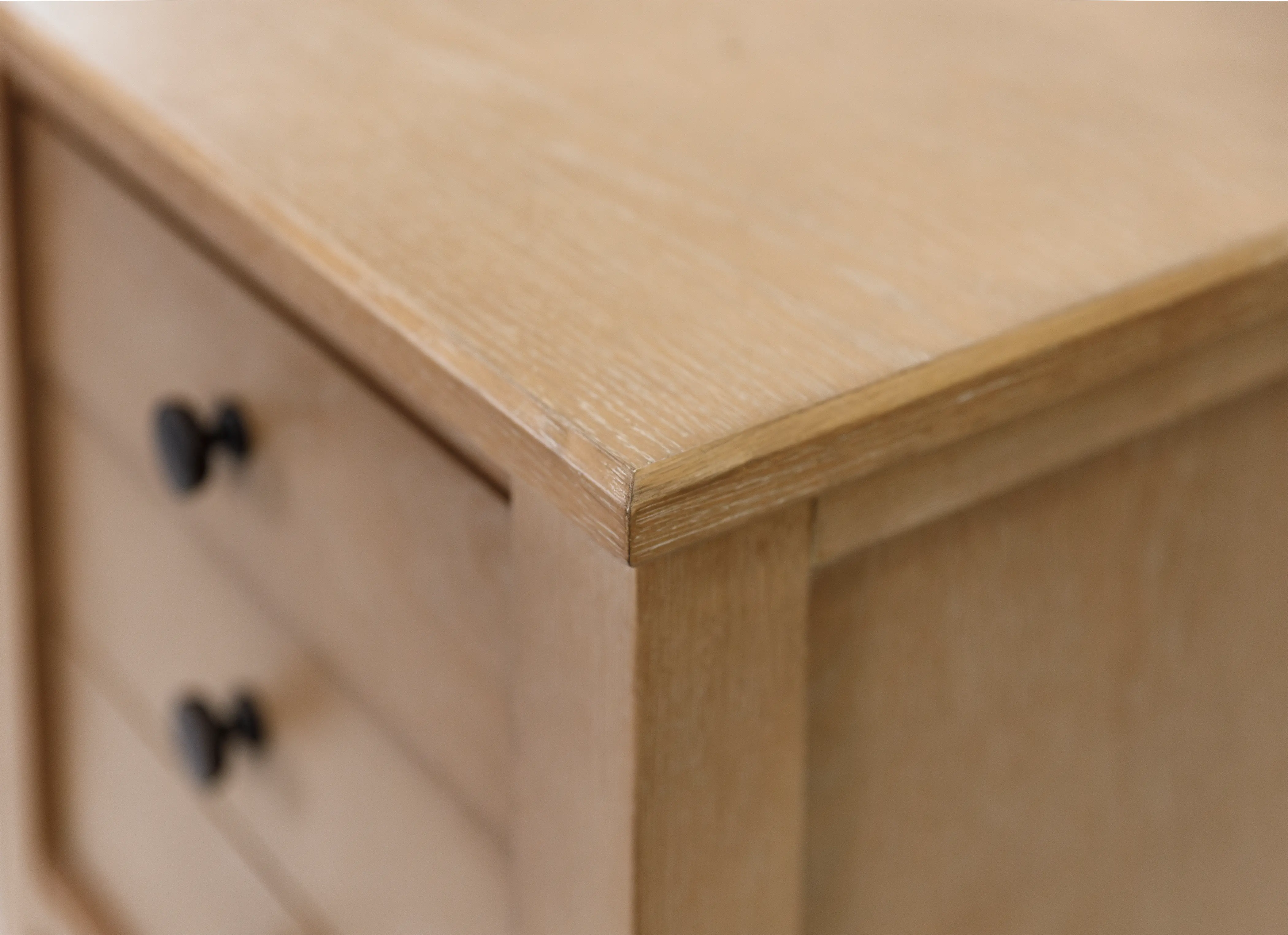 Laurel Natural Oak Half Pedestal Desk-8