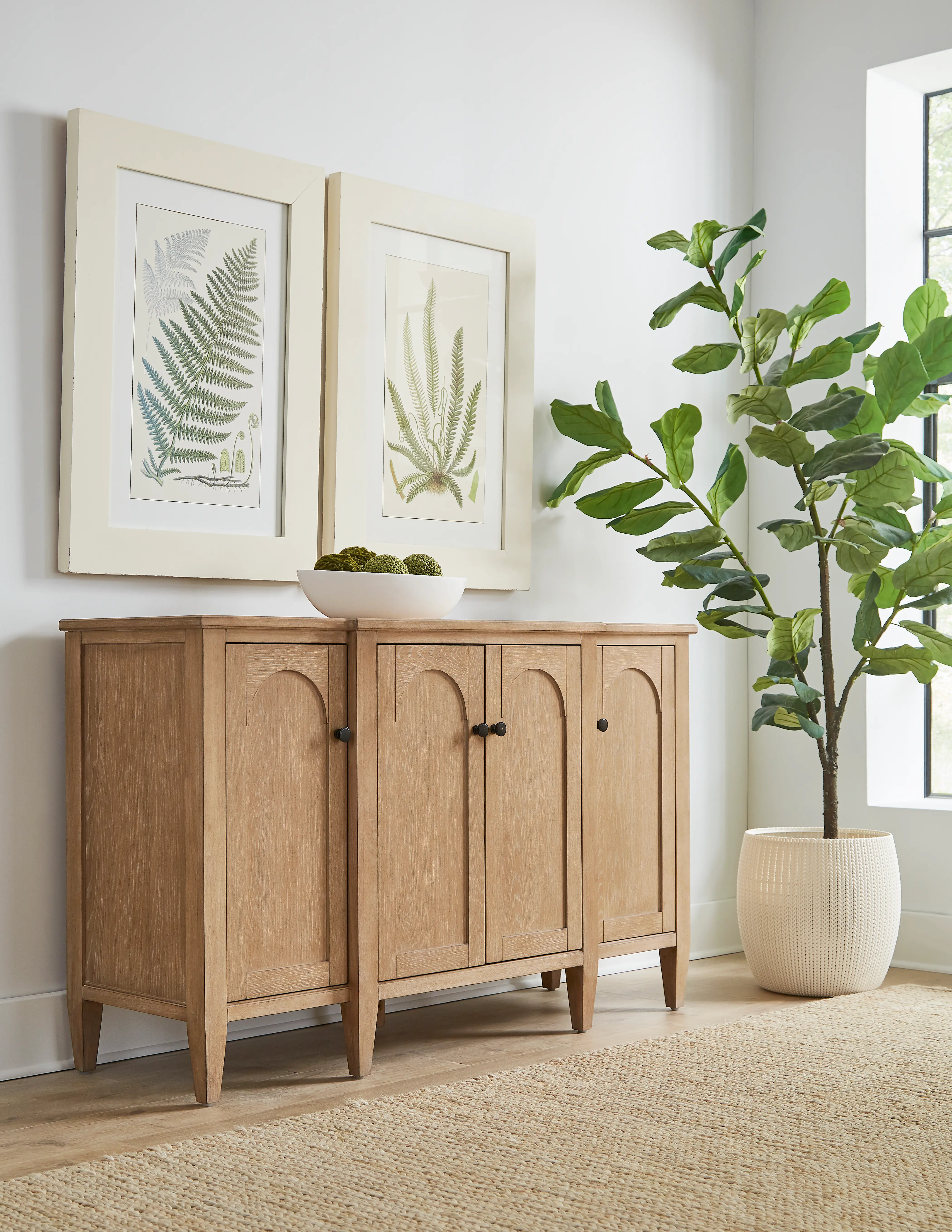 Laurel Natural Oak Office Console-2