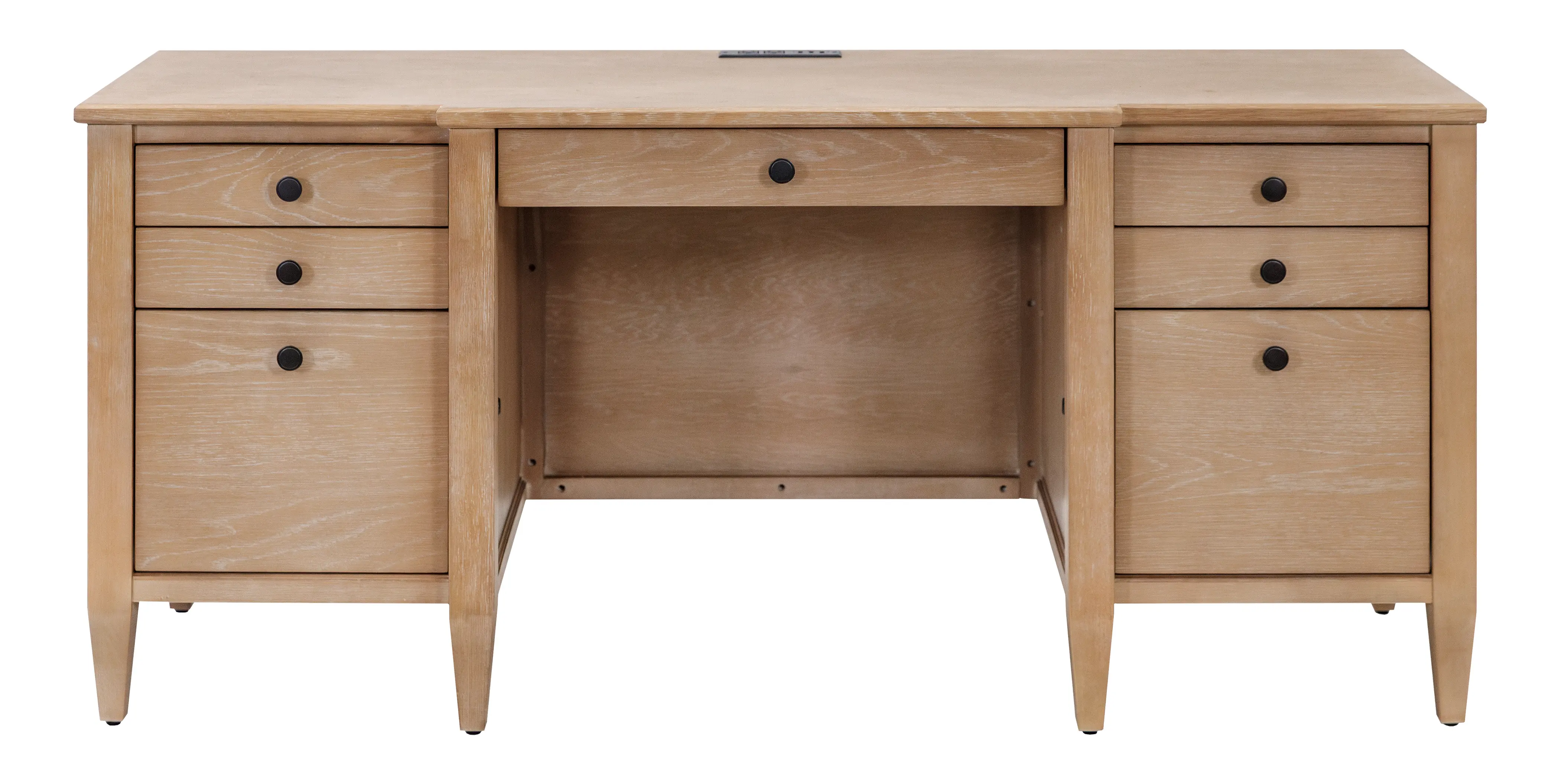 Laurel Natural Oak Office Credenza-1