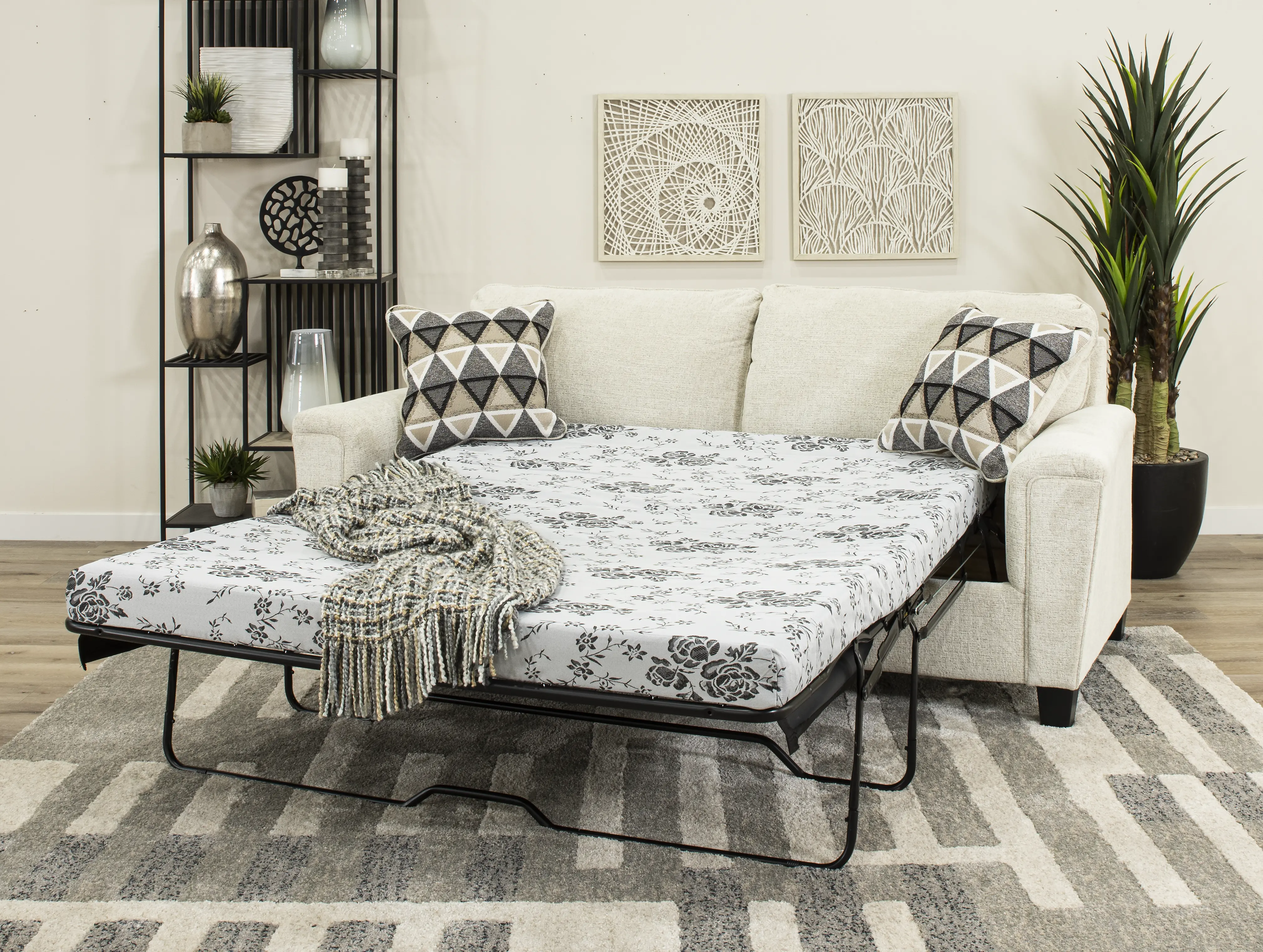 Abinger Natural Cream Queen Sofa Sleeper-4