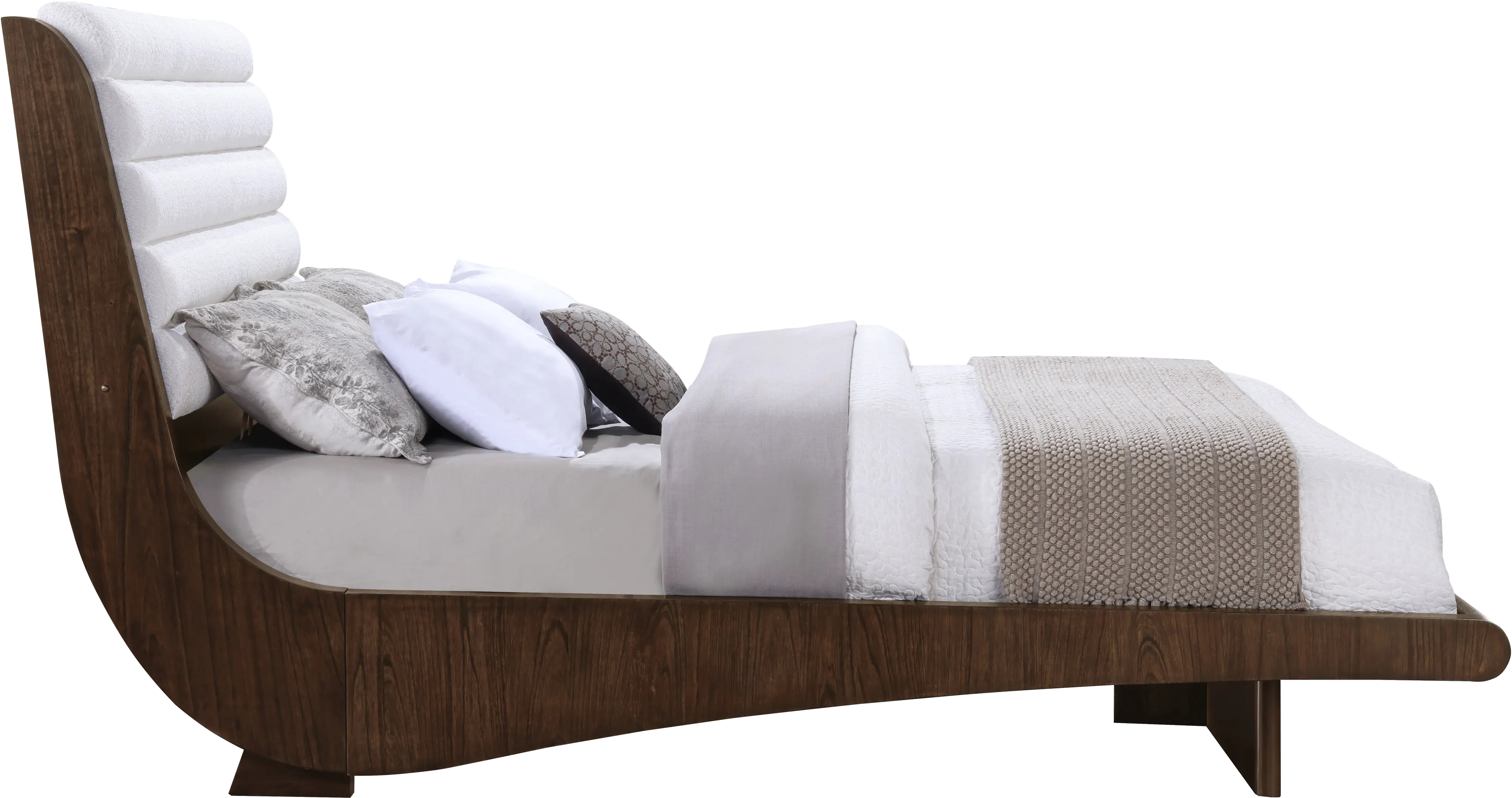 Aussie Chocolate Brown Queen Platform Bed-2