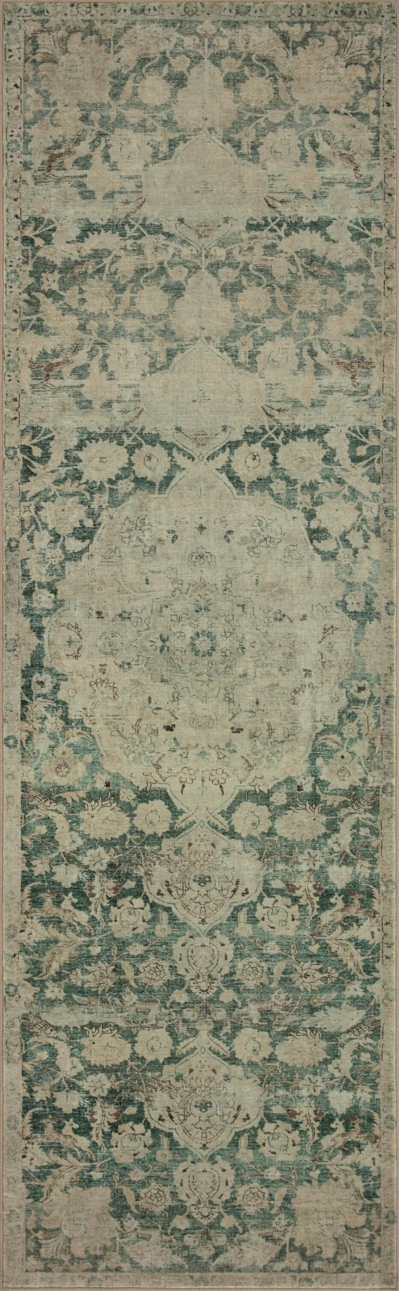 Sinclair Antique Jade Green 12 Foot Runner