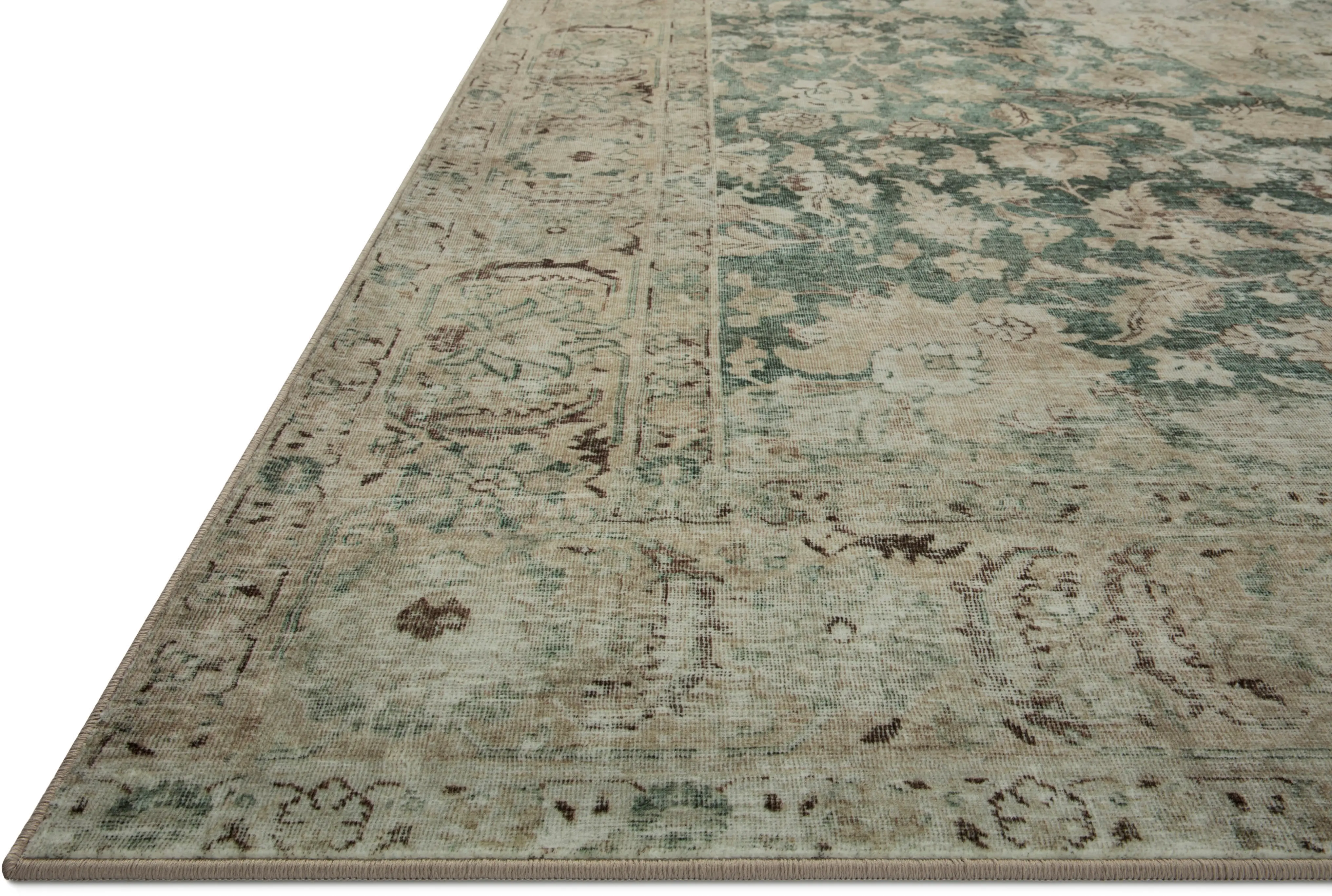 SIN-O5MHJADES7.6X9.6 Sinclair 8 x 10 Antique Jade Green Area Rug-5