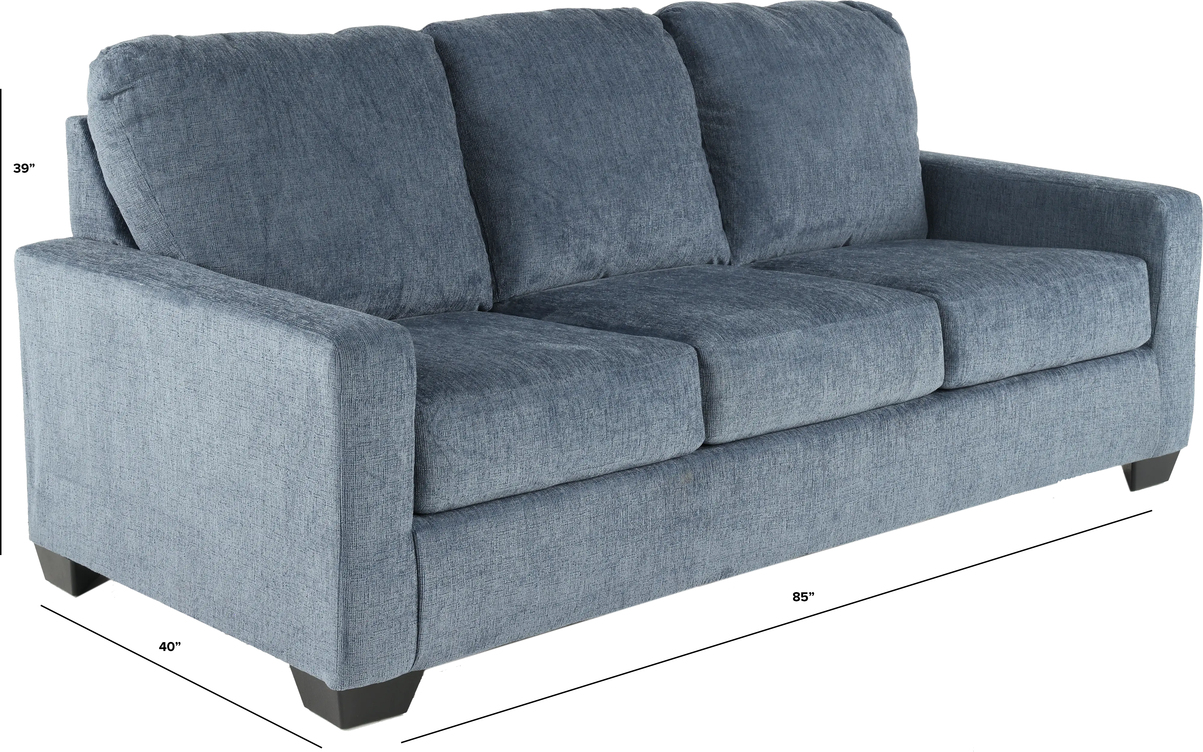 Rannis Navy Blue Queen Sofa Bed-3