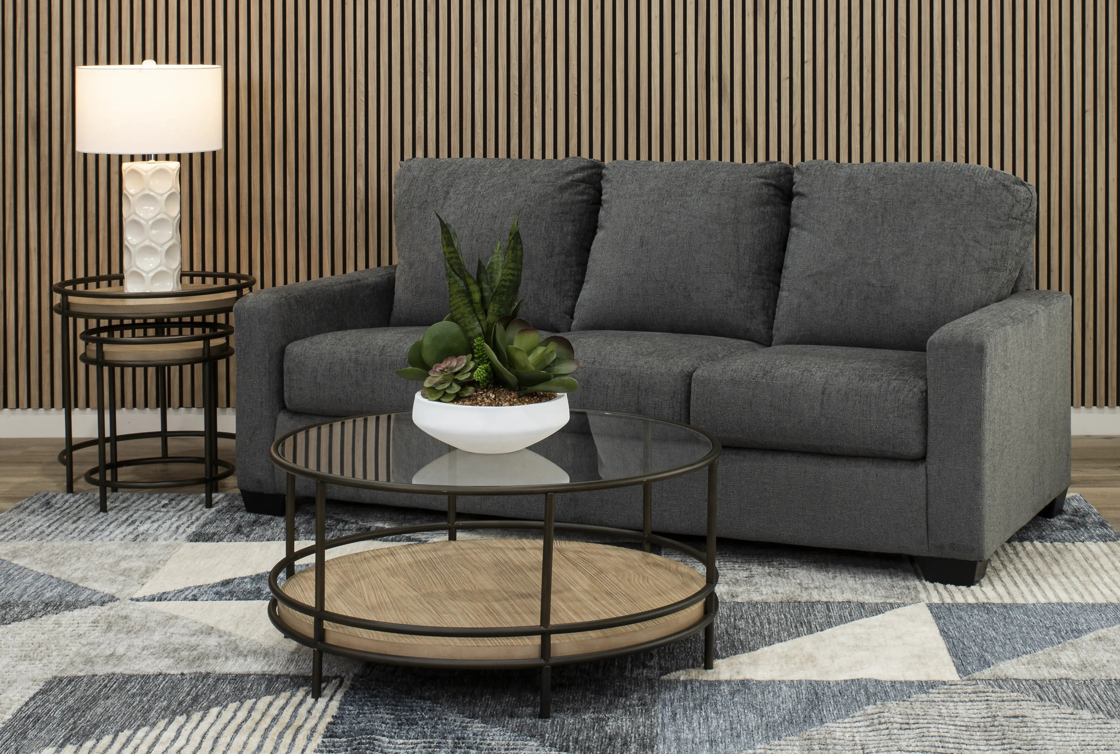 Rannis Pewter Gray Queen Sofa Bed-10