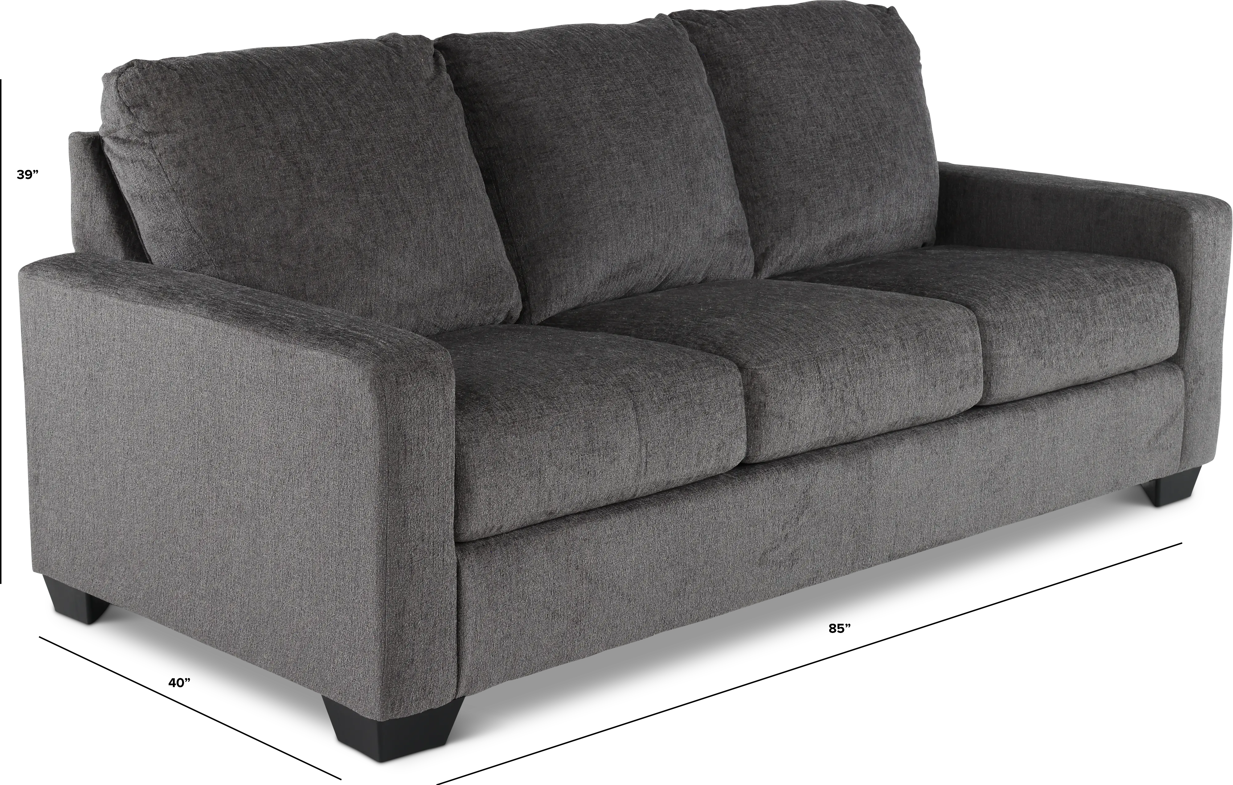 Rannis Pewter Gray Queen Sofa Bed-3